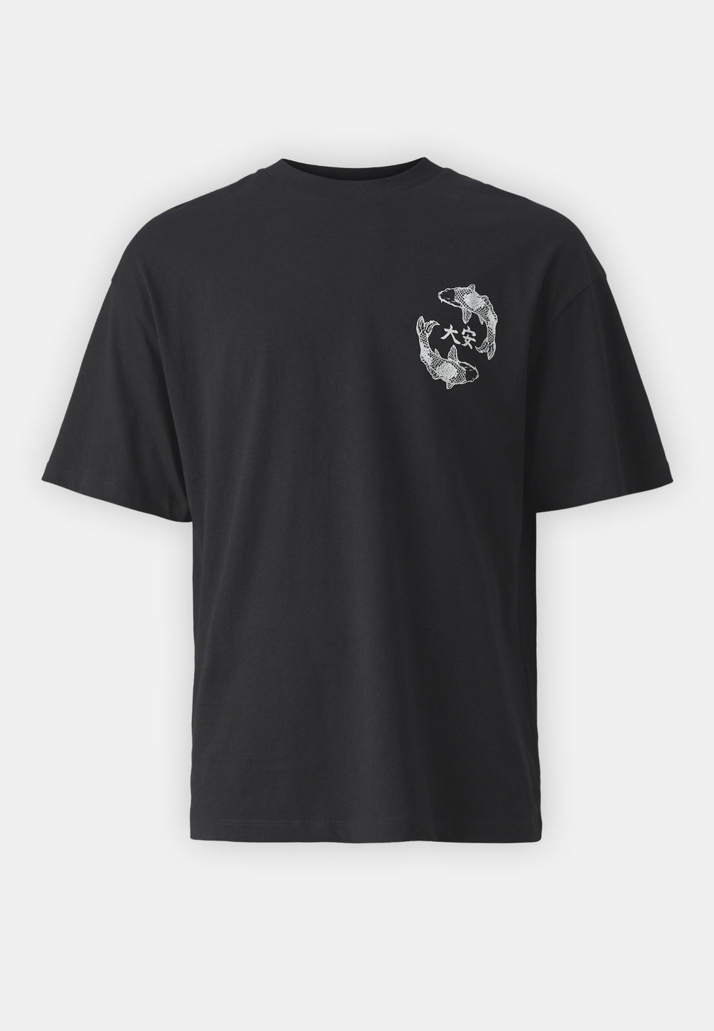 JJTUNE TEE CREW NECK - Print T-shirt - black