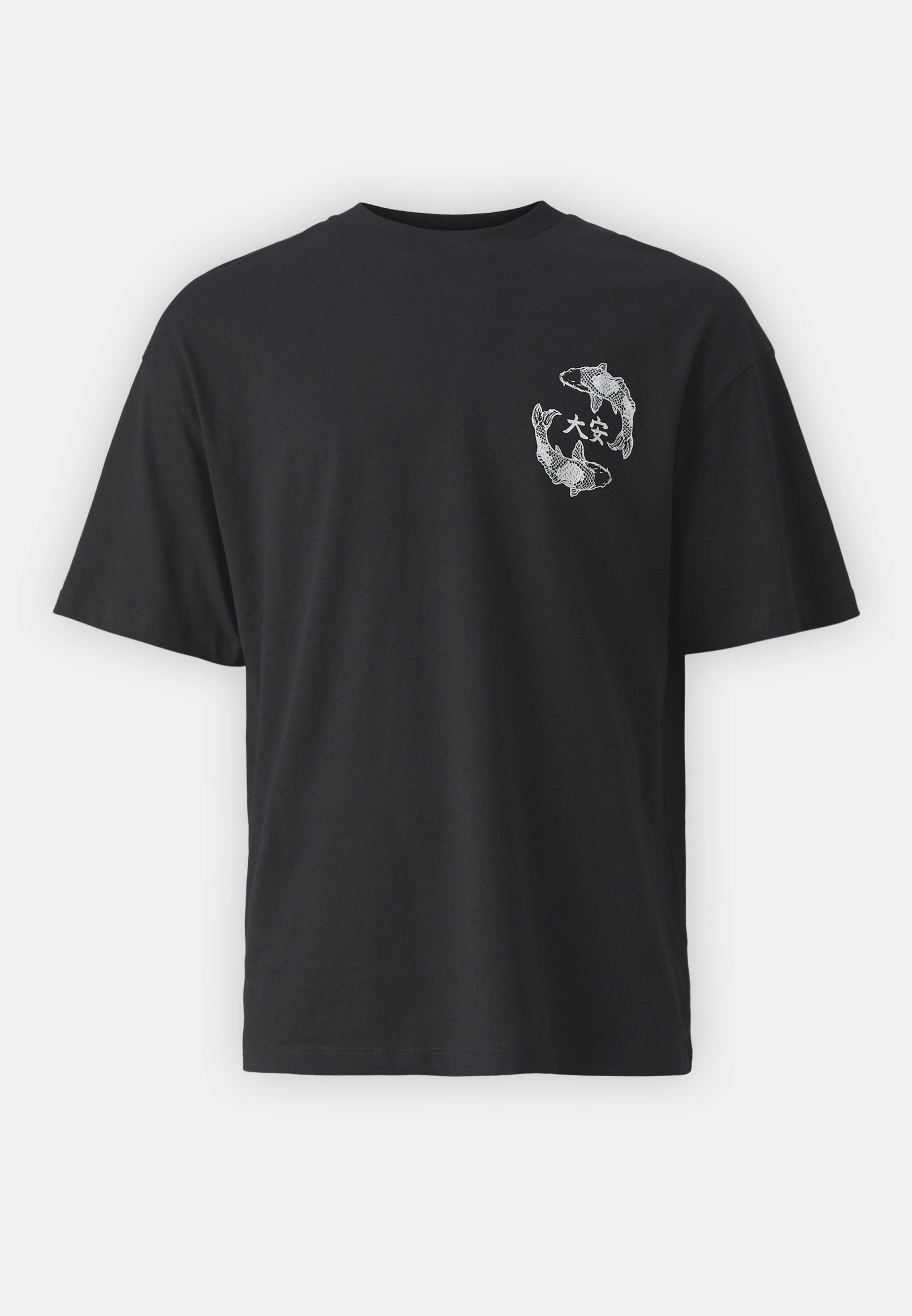 JJTUNE TEE CREW NECK - Print T-shirt - black