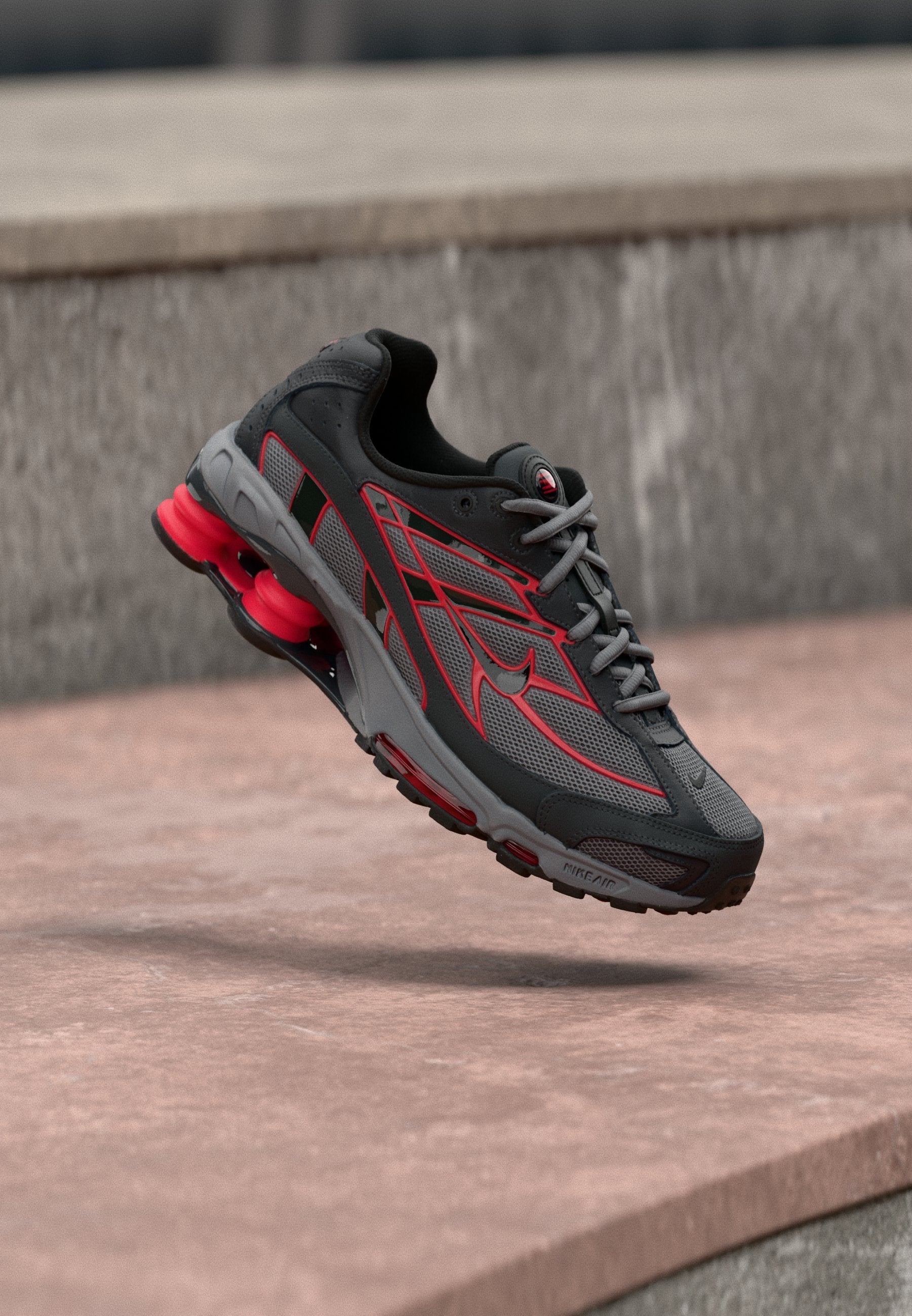 SHOX RIDE  - Trainers - pencil point/black/anthracite/fire red