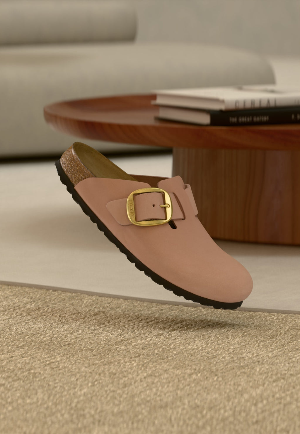 BOSTON BIG BUCKLE LENB SOFT PINKS NARROW - Mules - rose pâle
