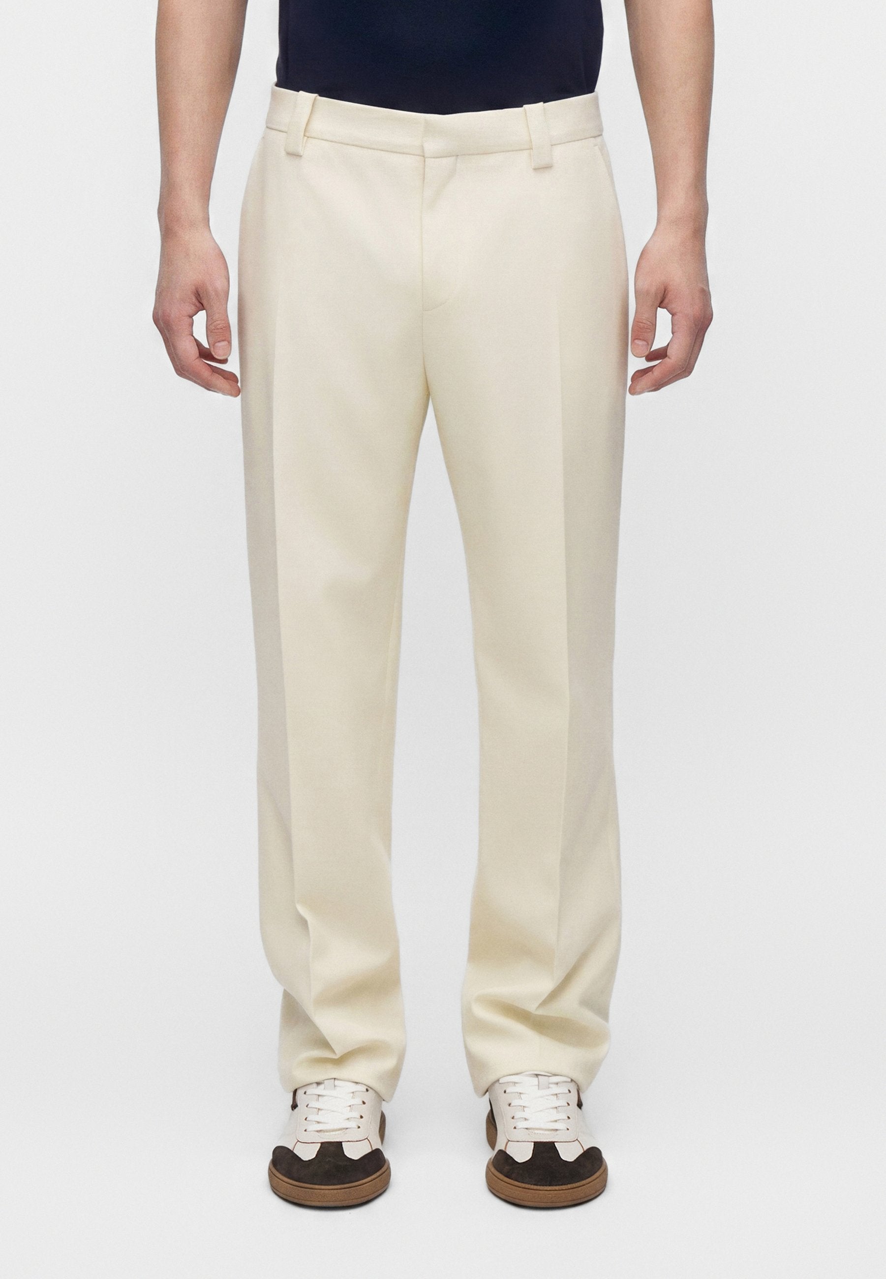 FORMAL PANT RESPONSIBLE  - Trousers - white