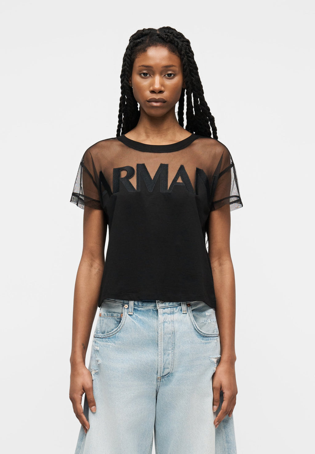 Print T-shirt - black