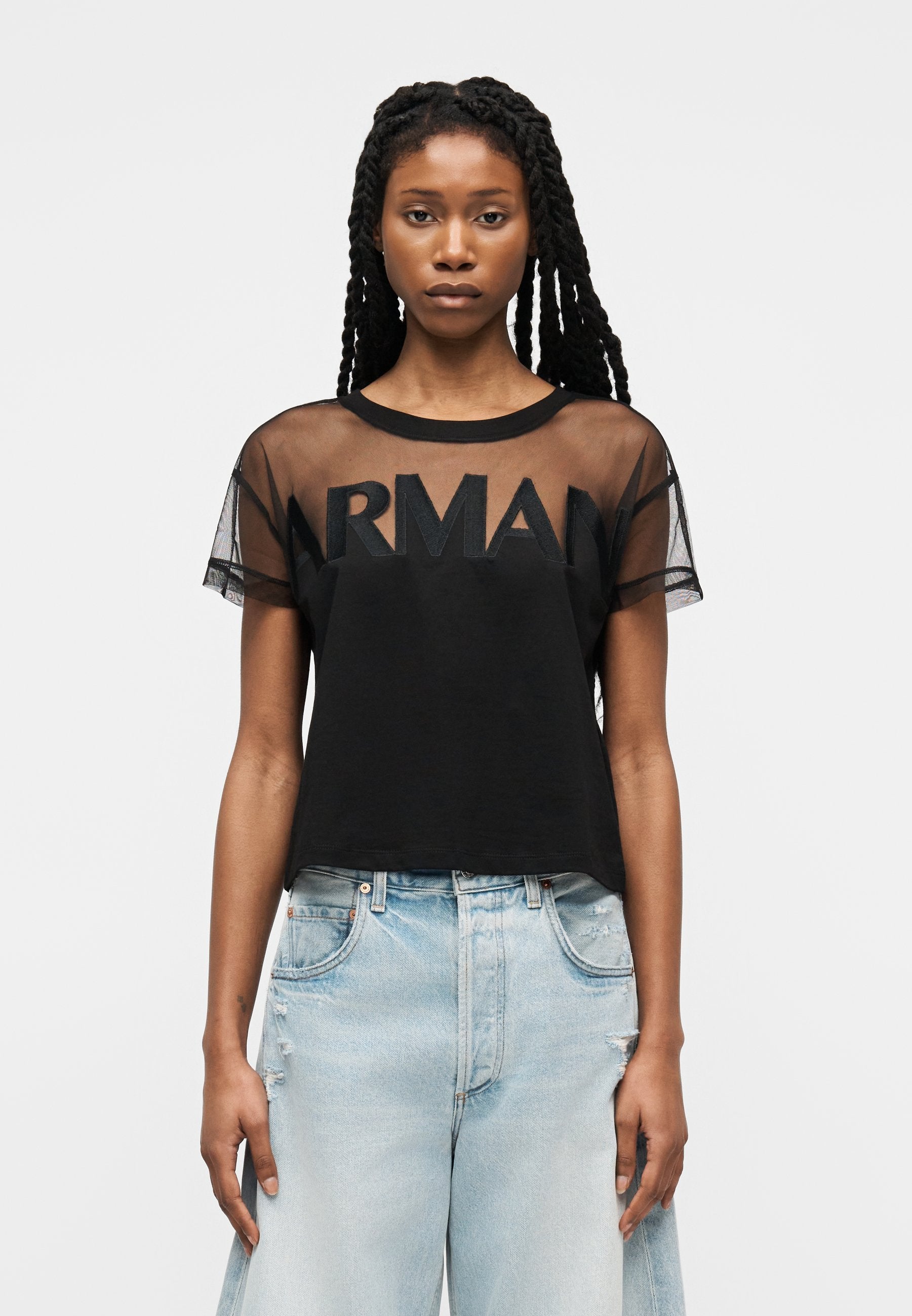 Print T-shirt - black