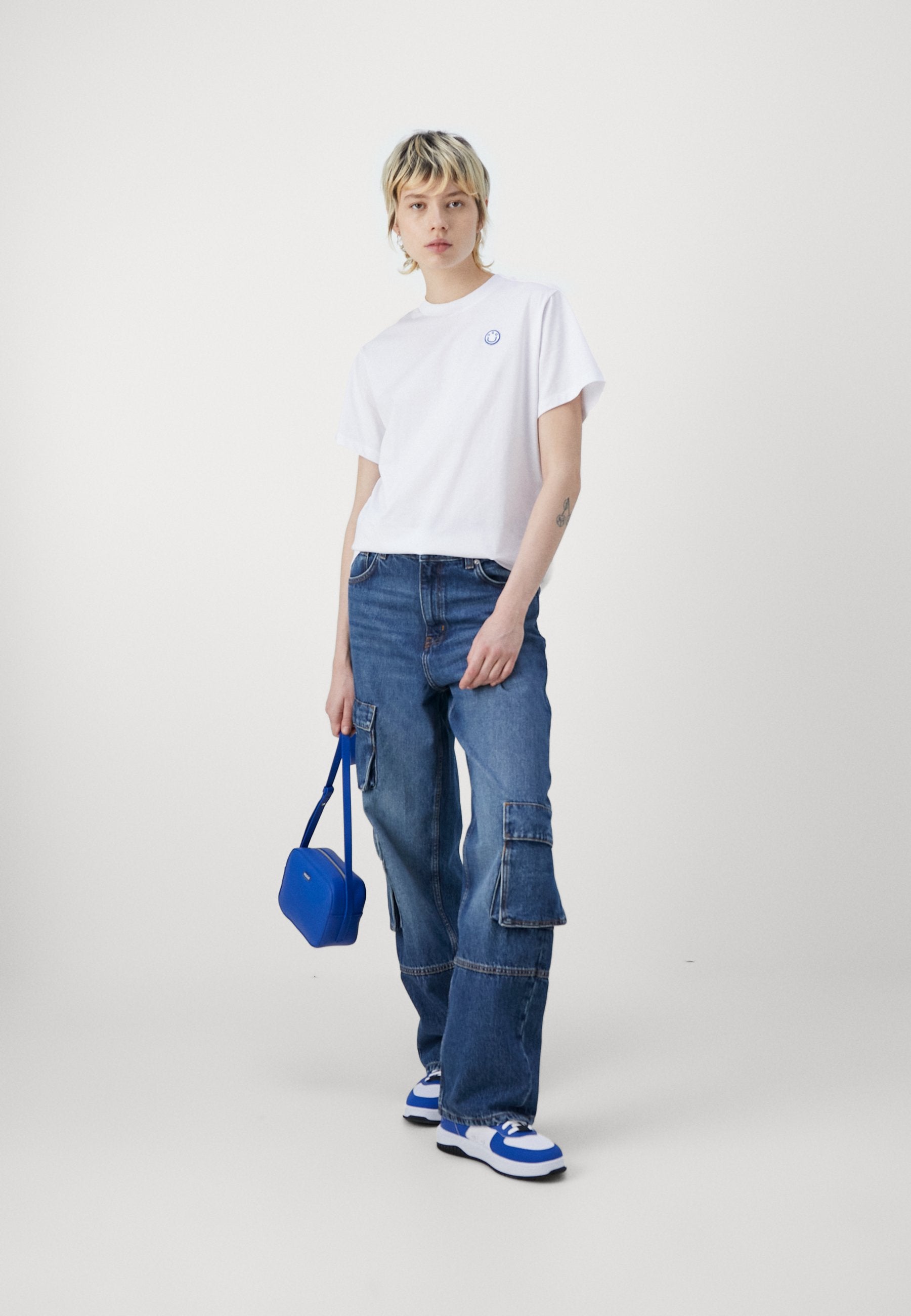 VINTAGE TEE_B_1 - Basic T-shirt - white