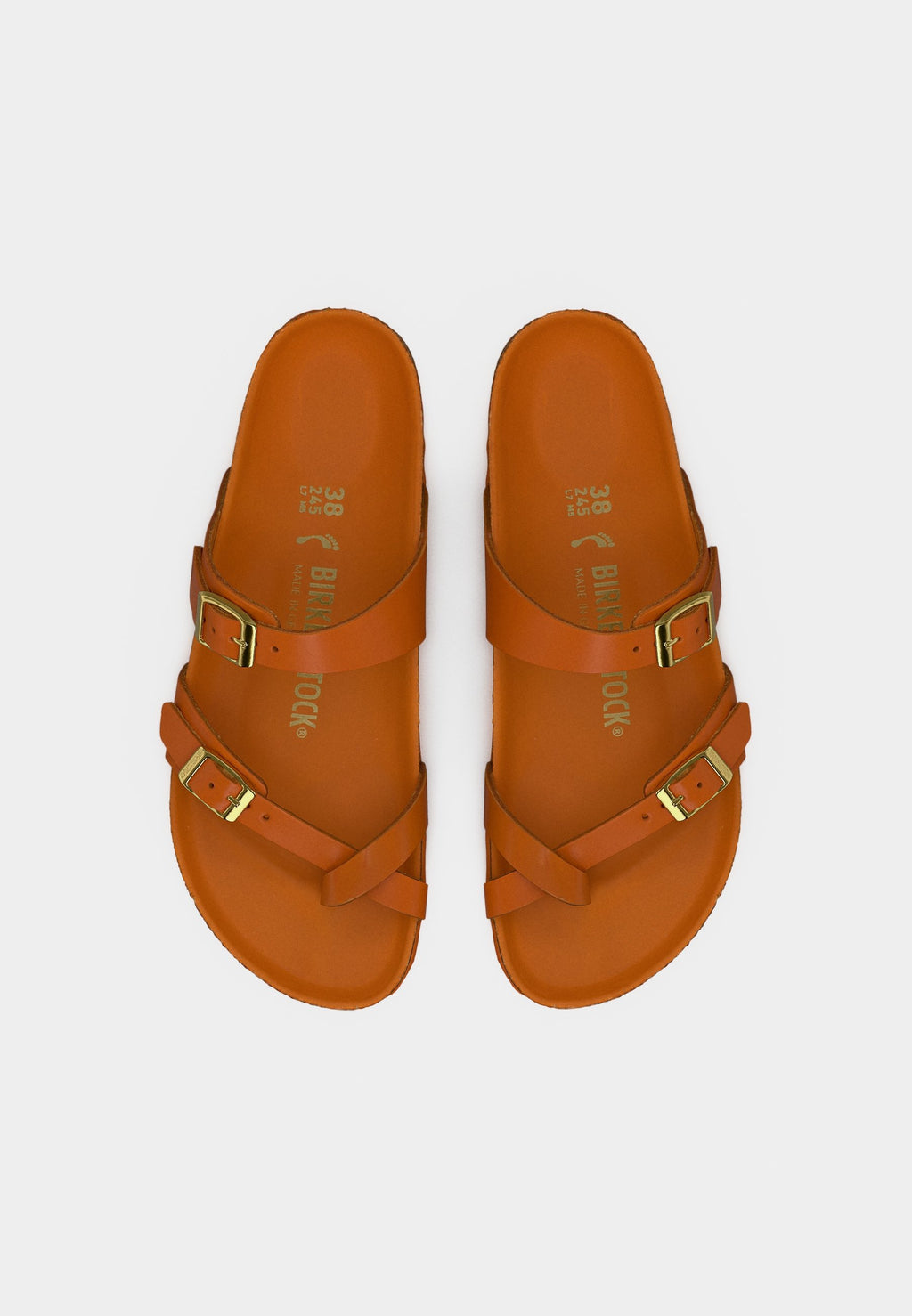 MAYARI LENA AMALFI KURKUMA HEXS NARROW - T-bar sandals - kurkuma