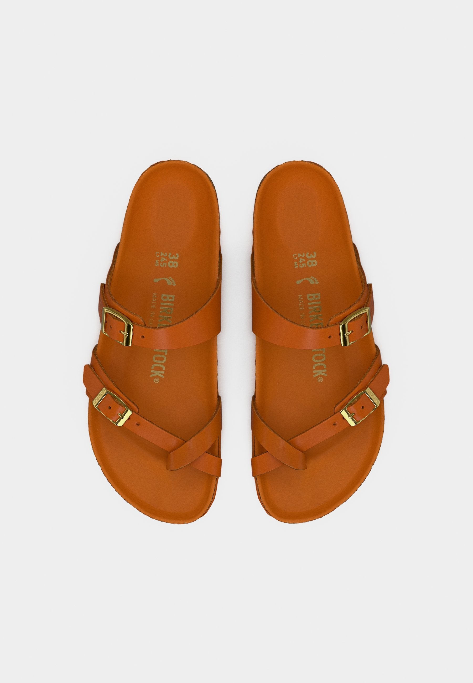 MAYARI LENA AMALFI KURKUMA HEXS NARROW - T-bar sandals - kurkuma