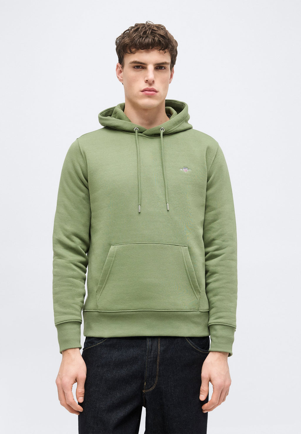 Hoodie - dry herb green