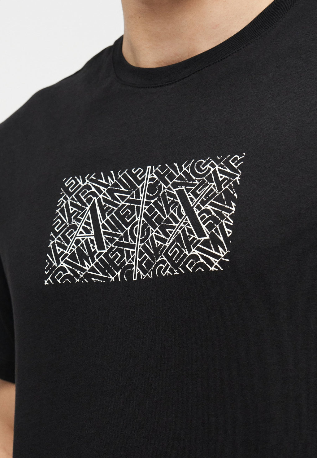 T-SHIRT SLIM FIT - Print T-shirt - black