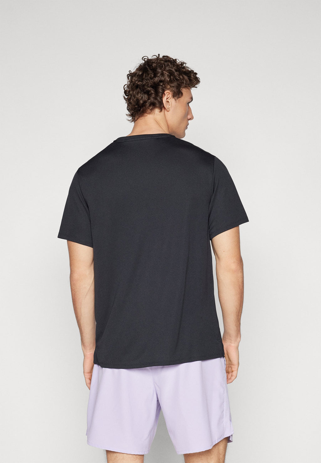 MILER - Sports T-shirt - black/reflective silver