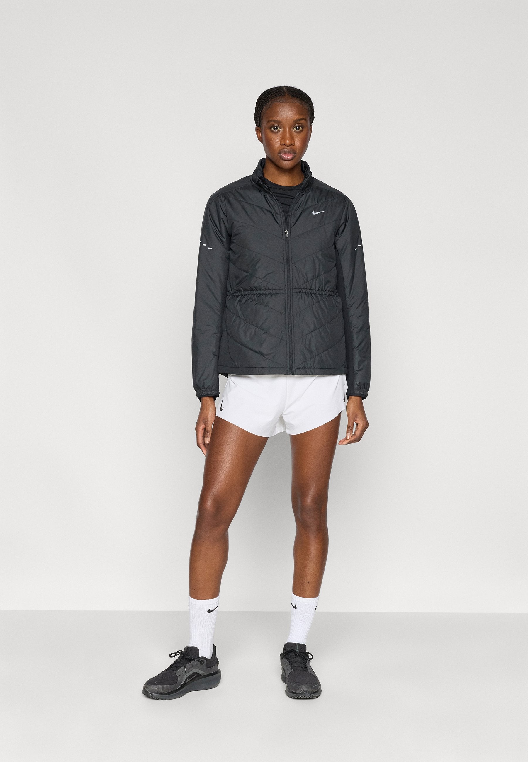 SWIFT - Running jacket - black/reflective silver-coloured