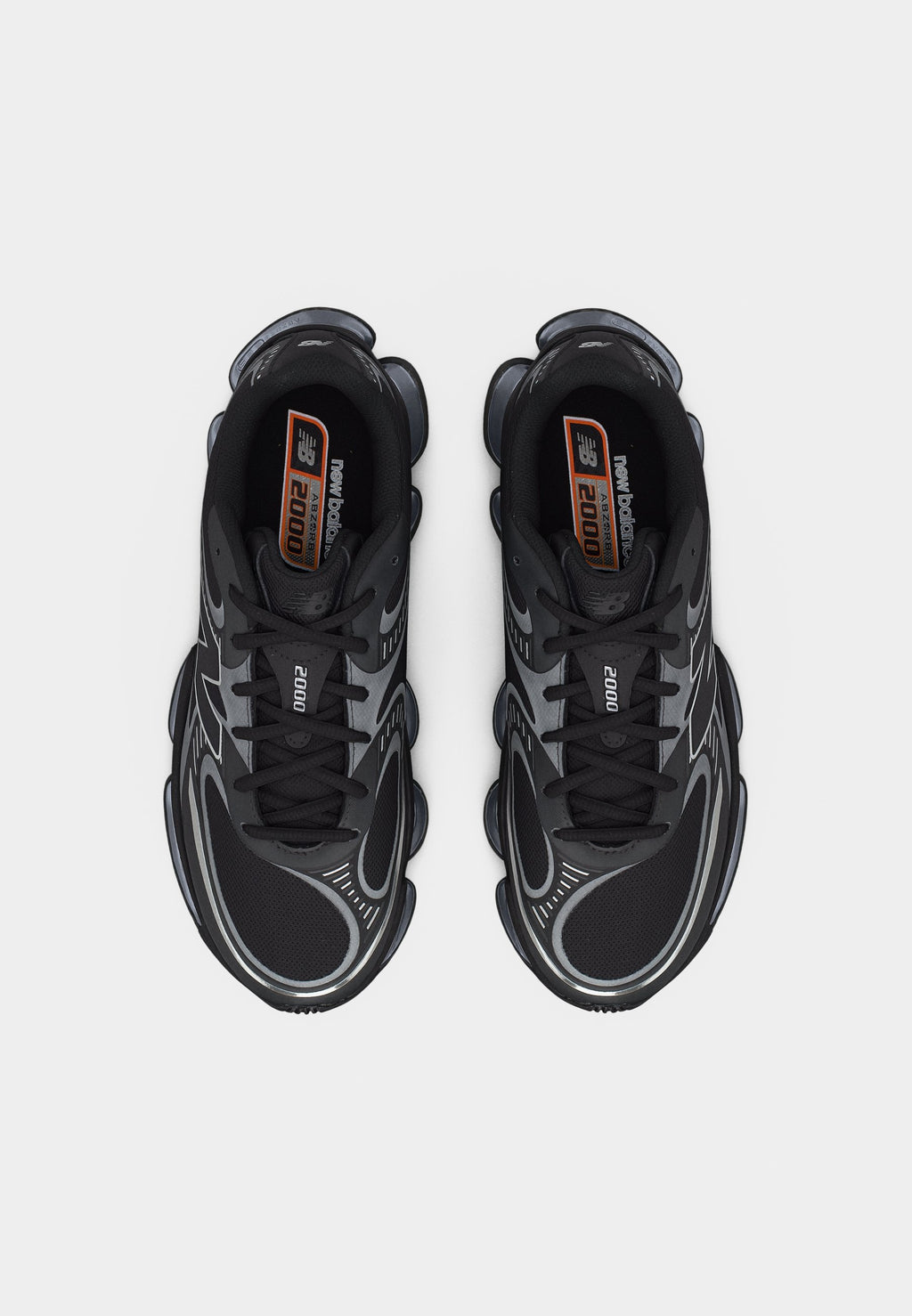 U2000 UNISEX - Trainers - black/silver-coloured metallic