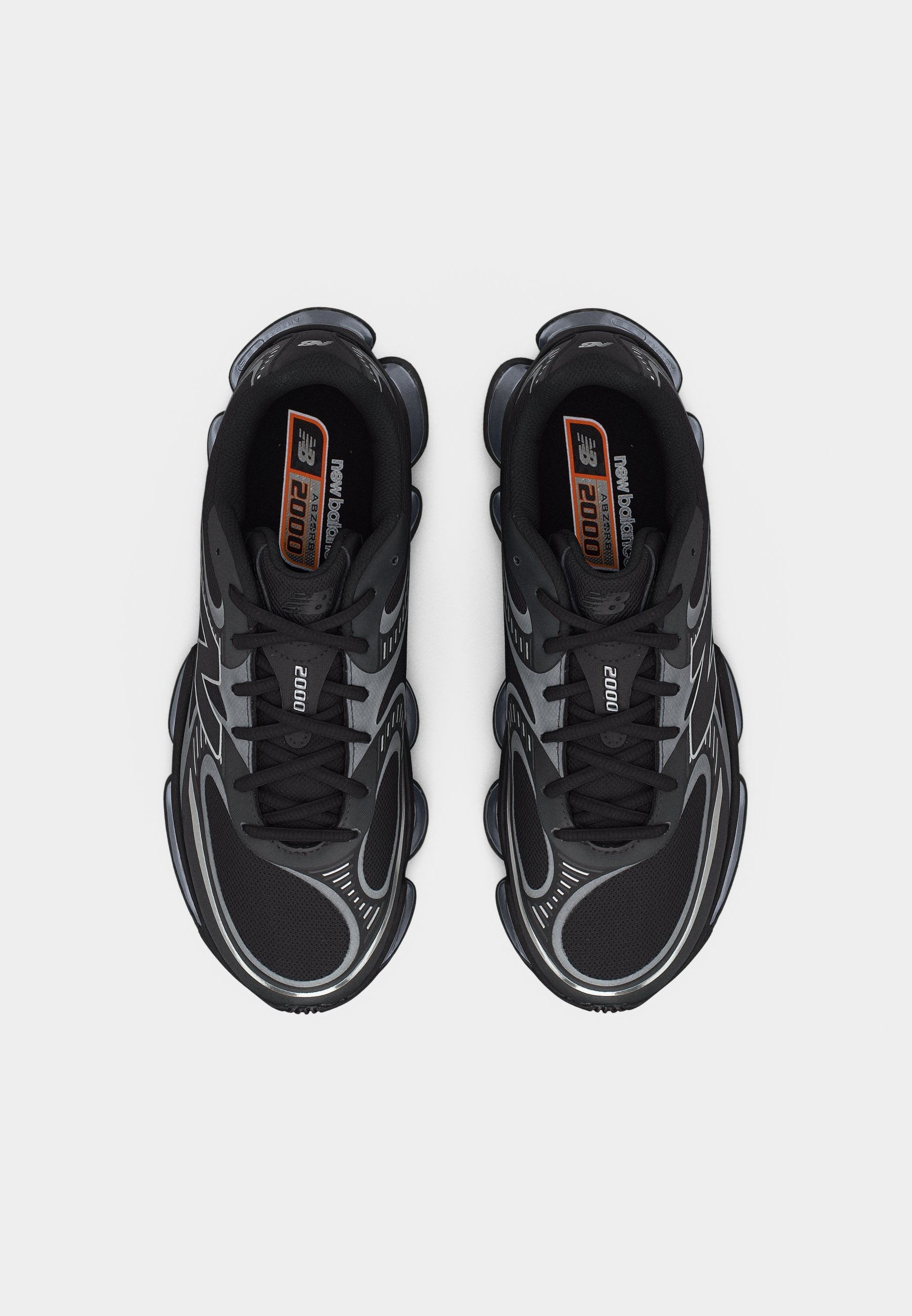 U2000 UNISEX - Trainers - black/silver-coloured metallic