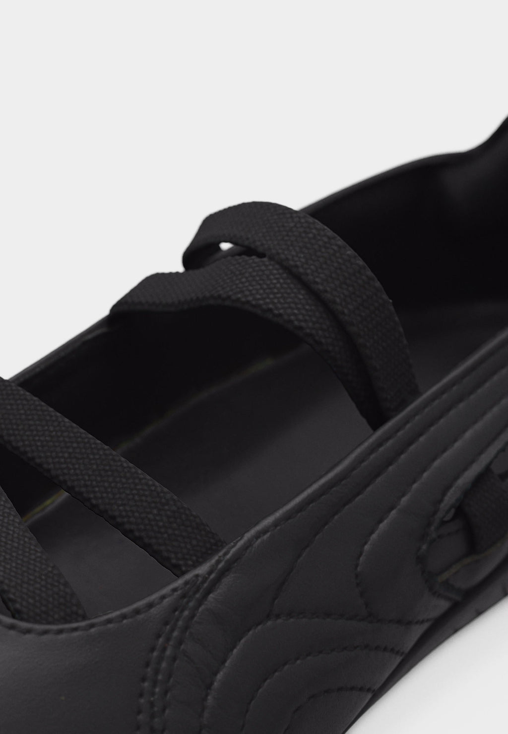SPEEDCAT BALLET LTHR WNS - Ankle strap ballet pumps - black