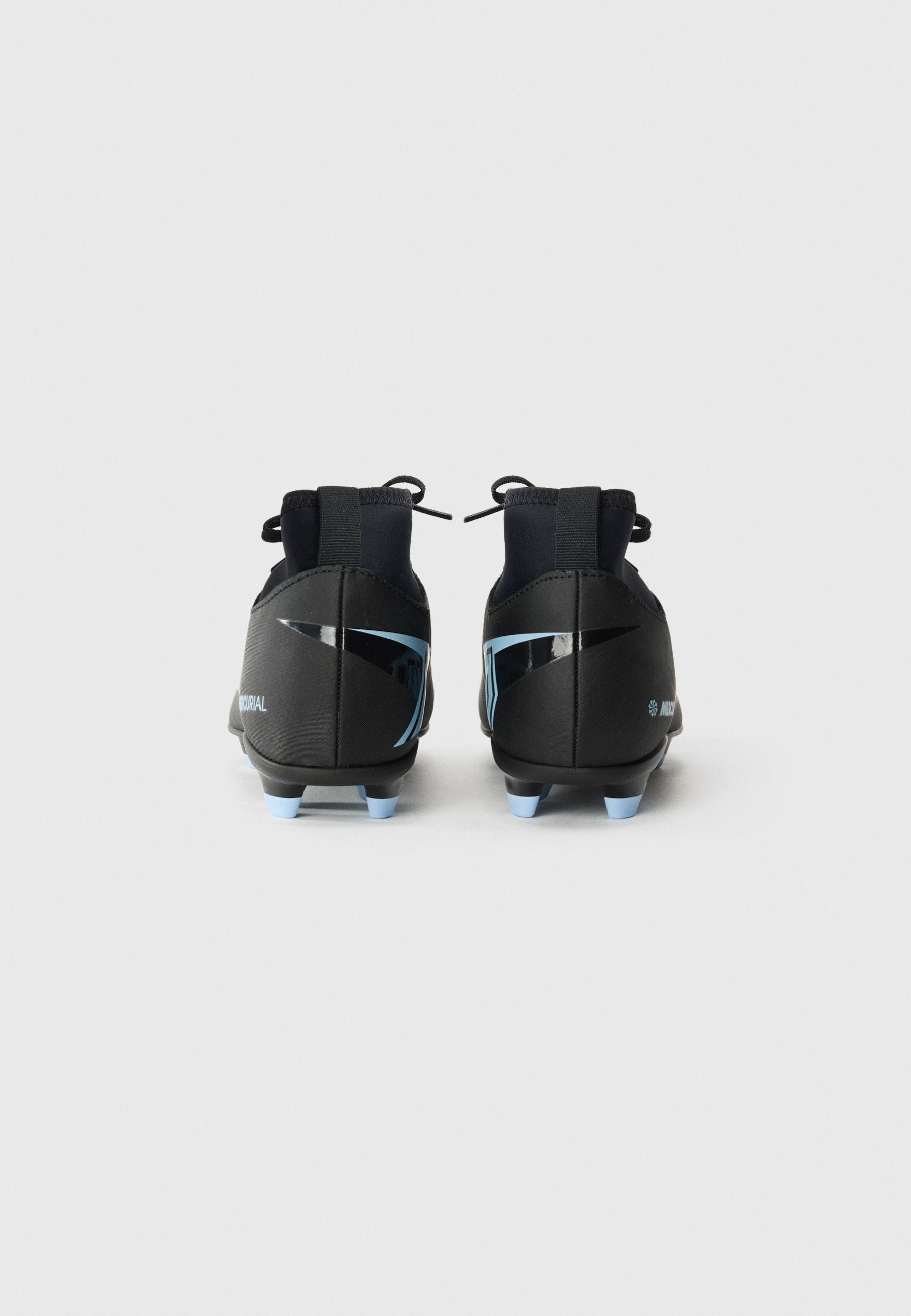 JR MERCURIAL SUPERFLY 10 CLUB FG/MG UNISEX - أحذية كرة قدم للأرض الثابتة - أسود/أزرق ثلجي