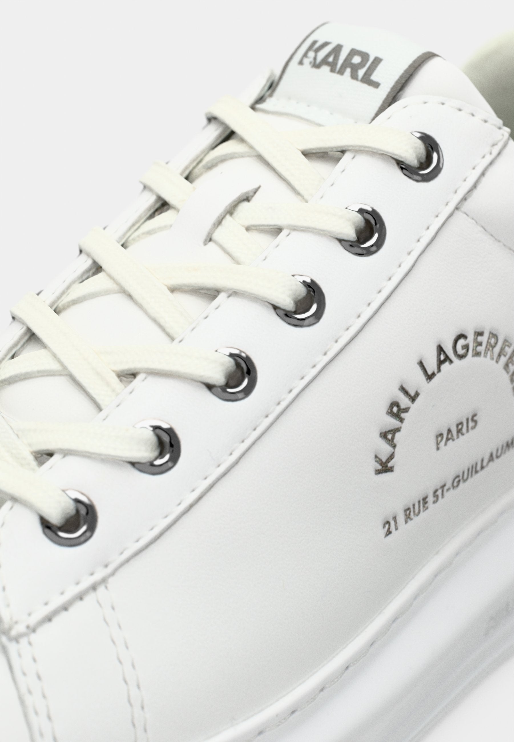 KAPRI MAISON LACE - Trainers - white/silver-coloured