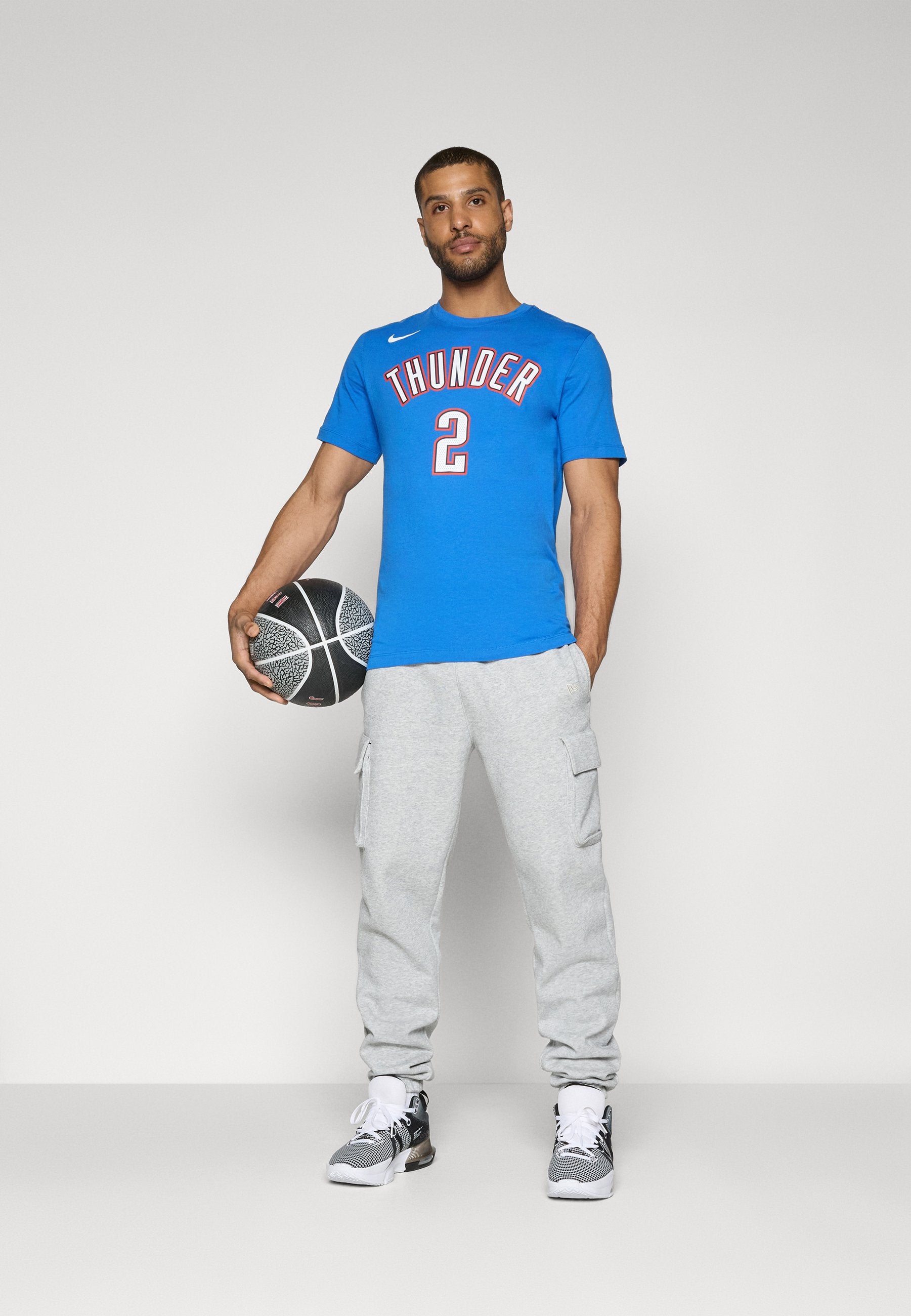 NBA OKLAHOMA CITY THUNDER SHAI GILGEOUS-ALEXANDER TİŞÖRT - Kulüp kıyafeti - sinyal mavisi