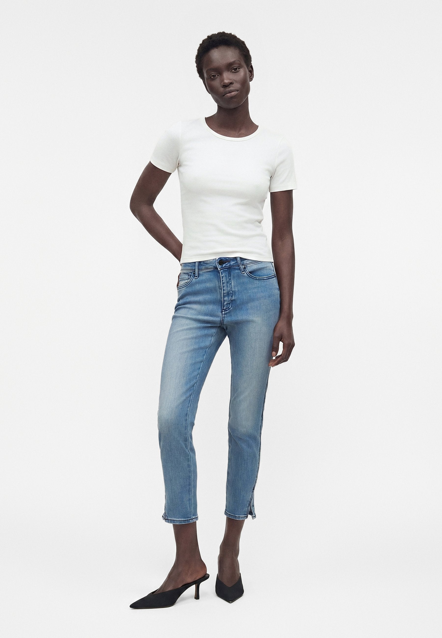 POCKETS PANT - Slim fit jeans - blue denim
