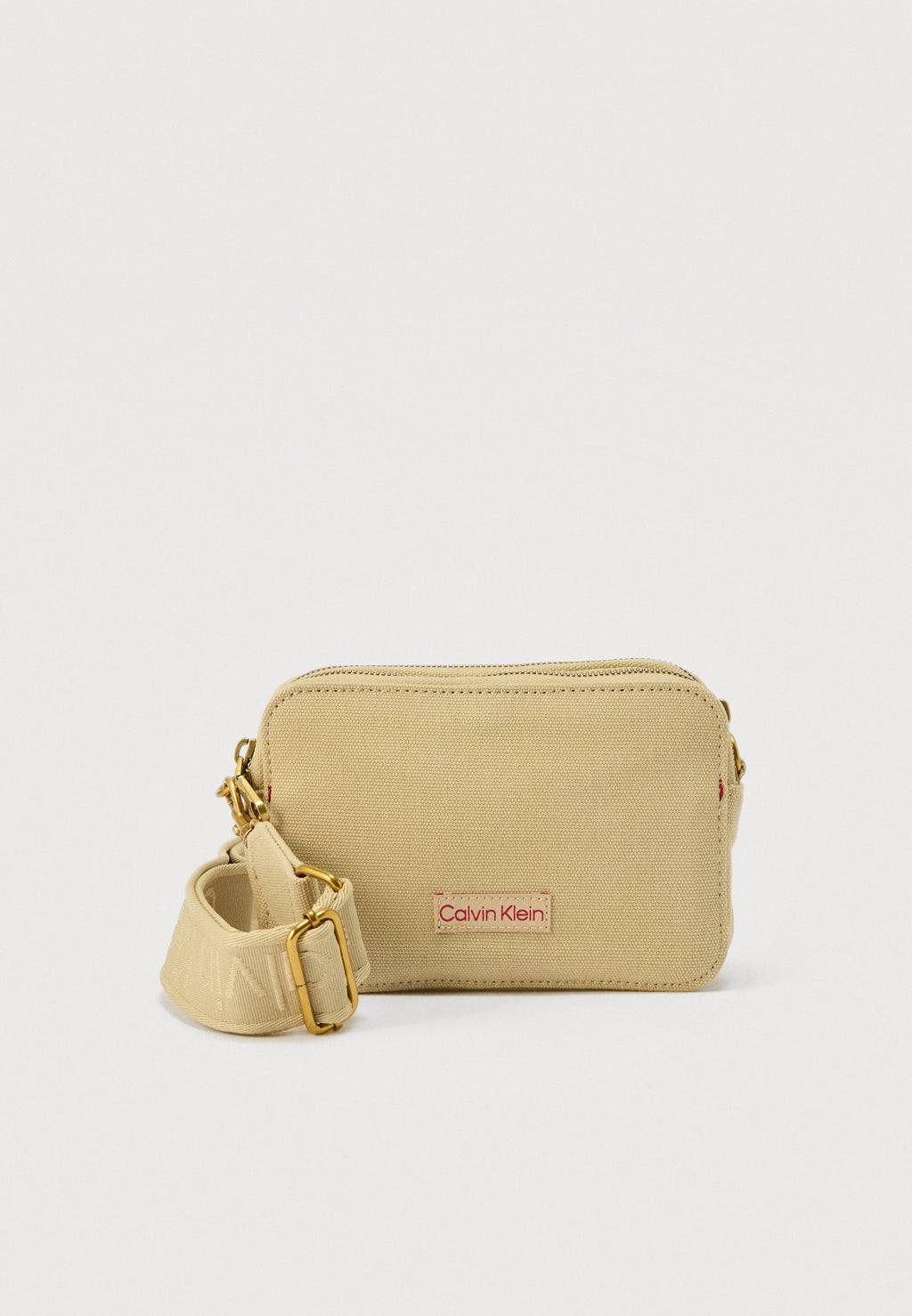 WEBBING STRAP CAMERA BAG - Camera bag - beige