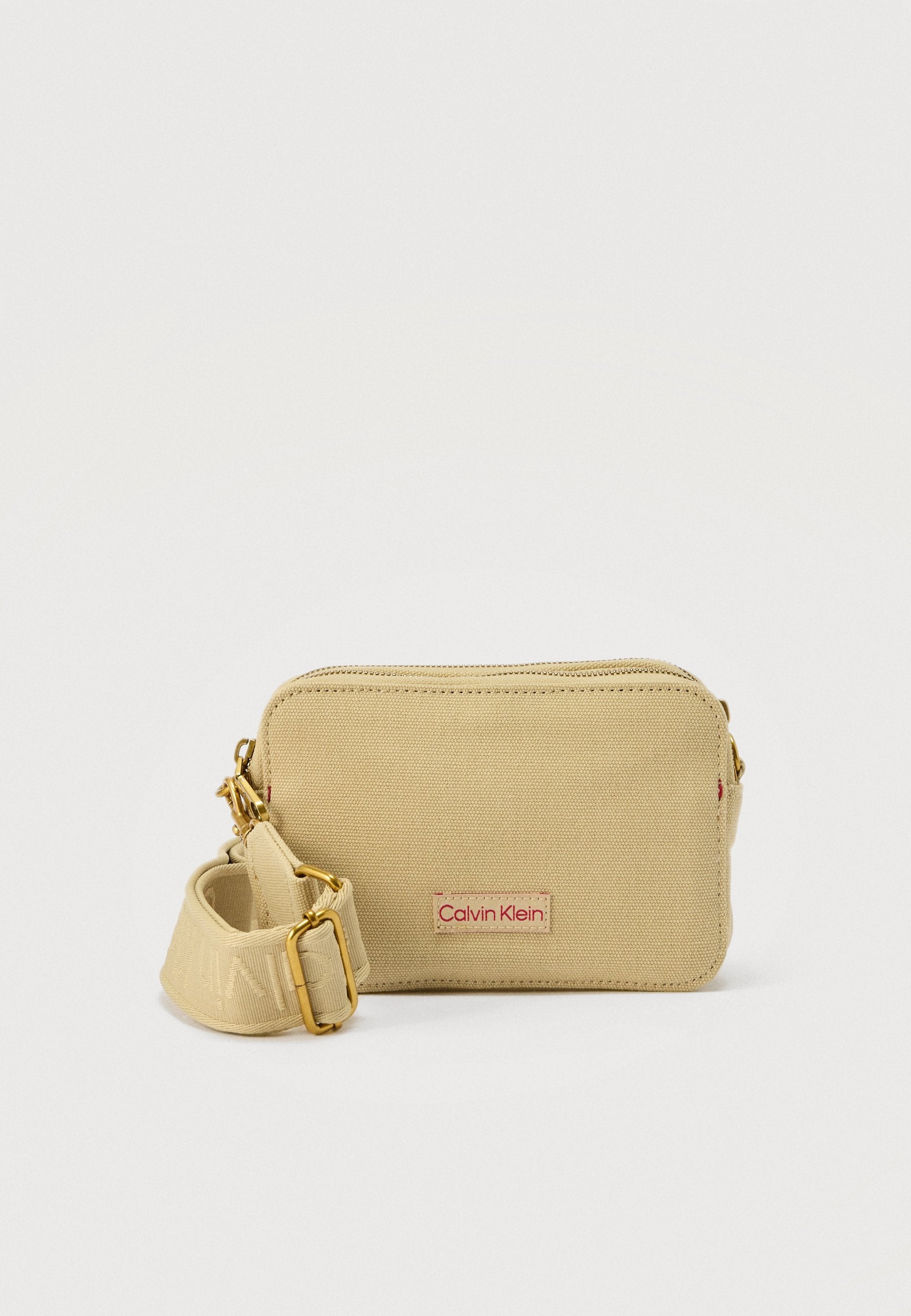 WEBBING STRAP CAMERA BAG - Camera bag - beige