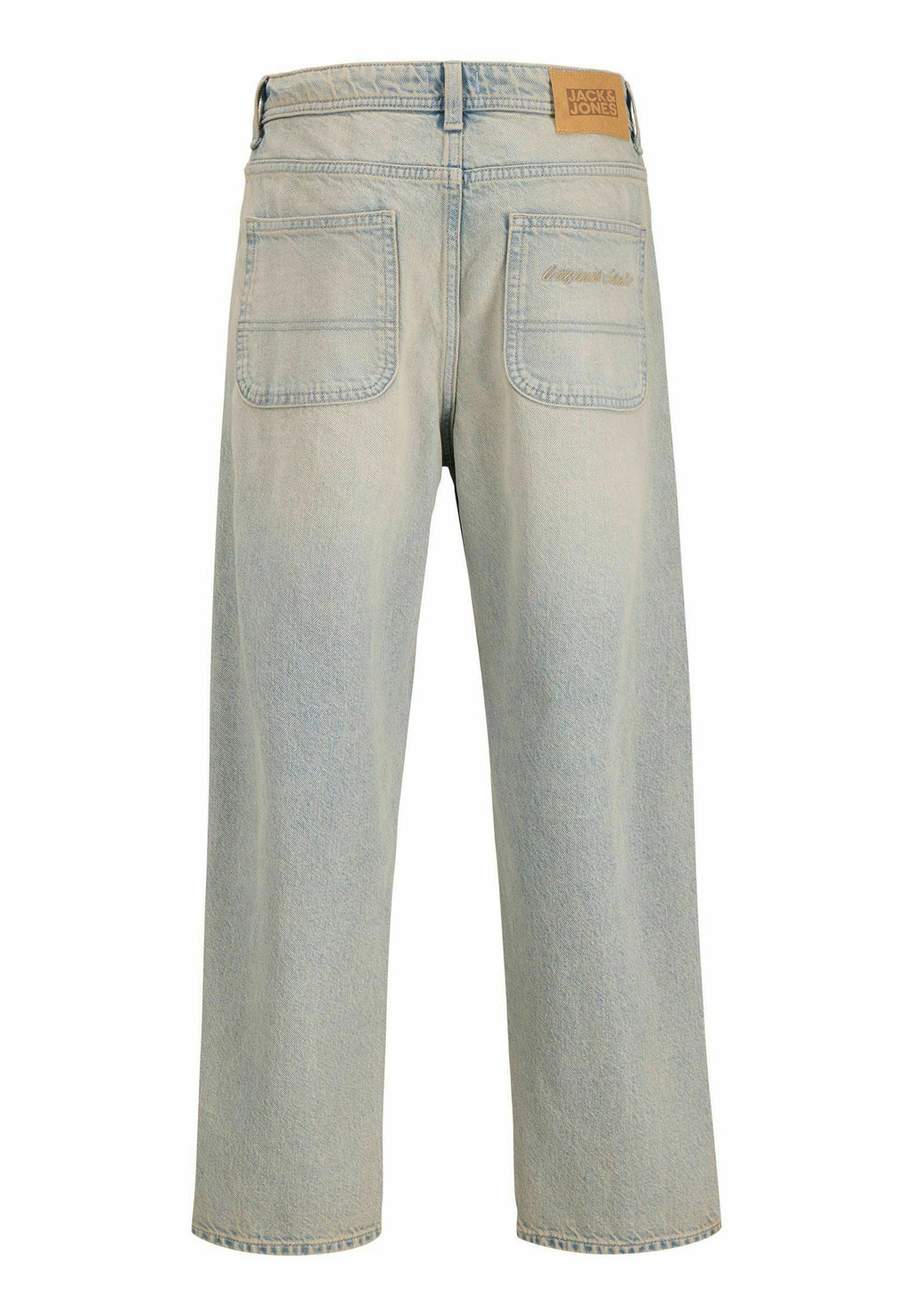 gy fit JJIALEX JJNORREBRO SQ 502 JNR Junior - Straight leg jeans - light blue denim