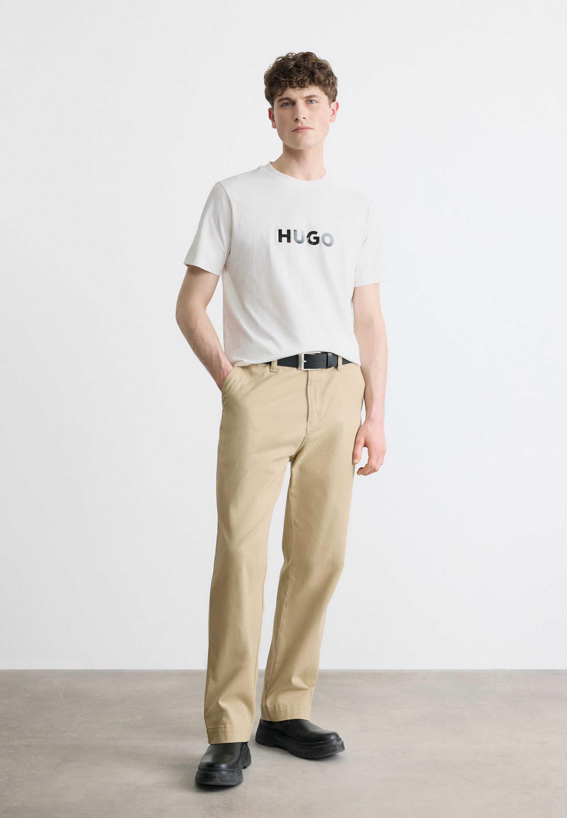 DUMEO - Print T-shirt - natural
