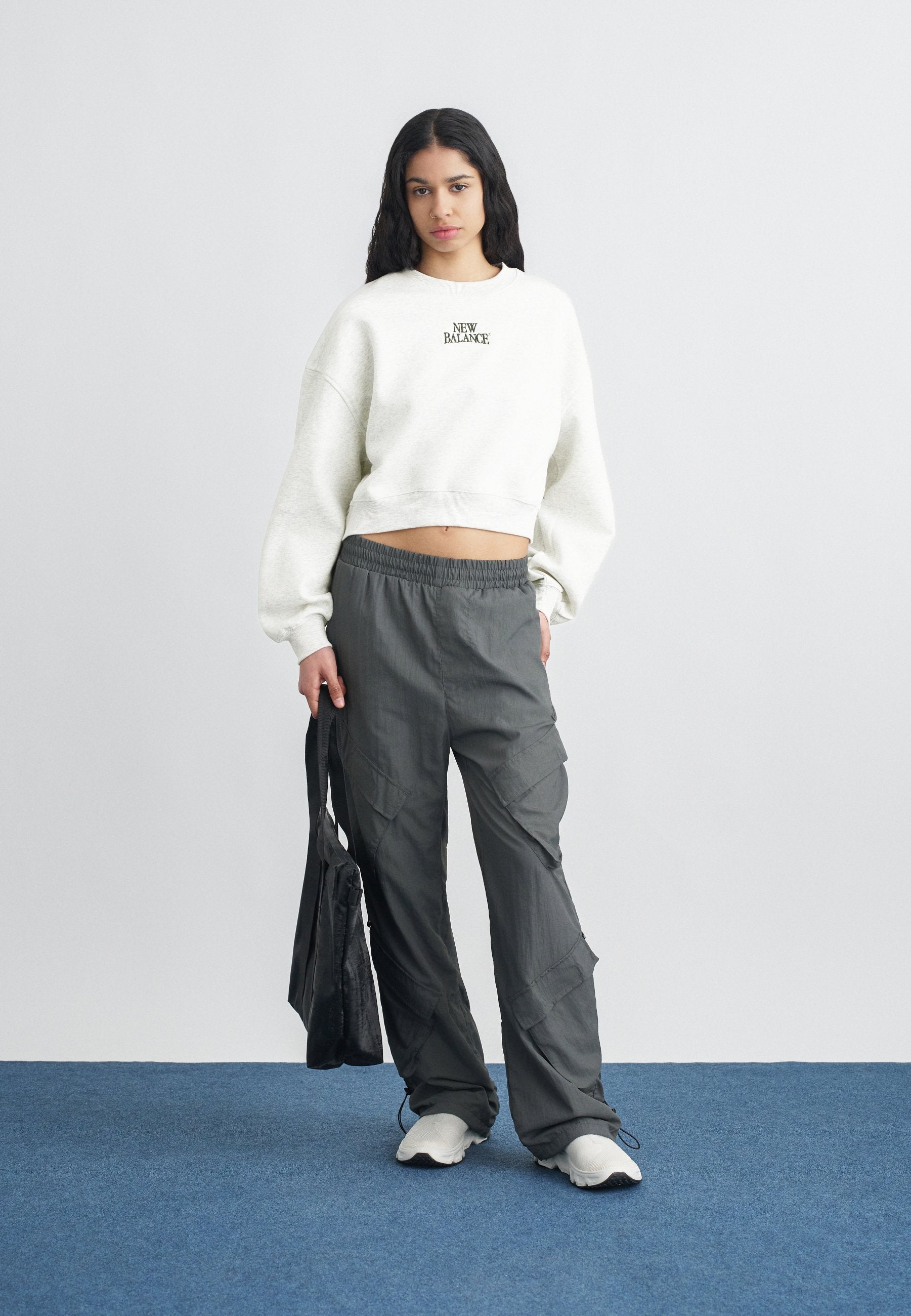 LINEAR HERITAGE CREW - Sweatshirt - ash heather