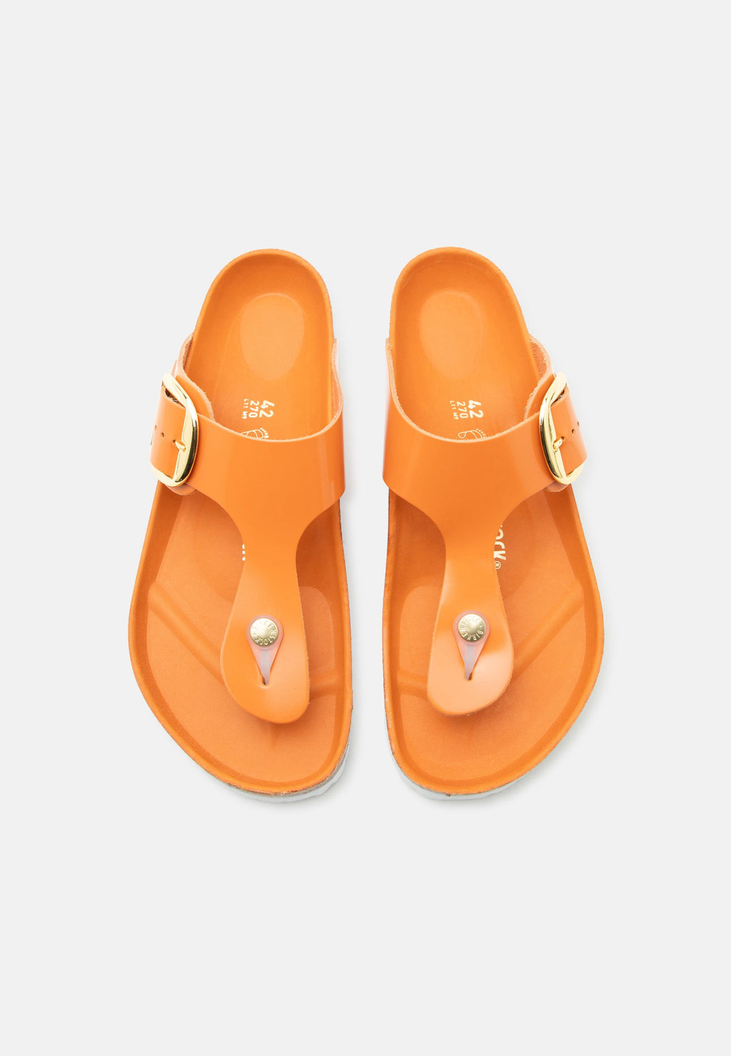 GIZEH LENA REGULAR - T-bar sandals - kurkuma