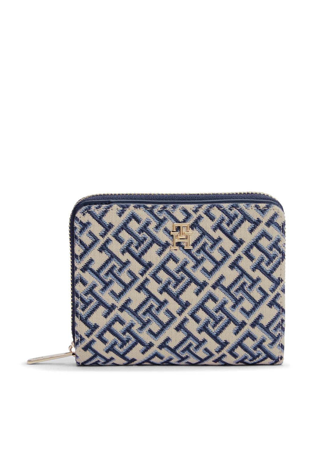 TH ICON MED ZA W/ FLAP JACQUARD - Wallet - blue