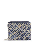 TH ICON MED ZA W/ FLAP JACQUARD - Wallet - blue