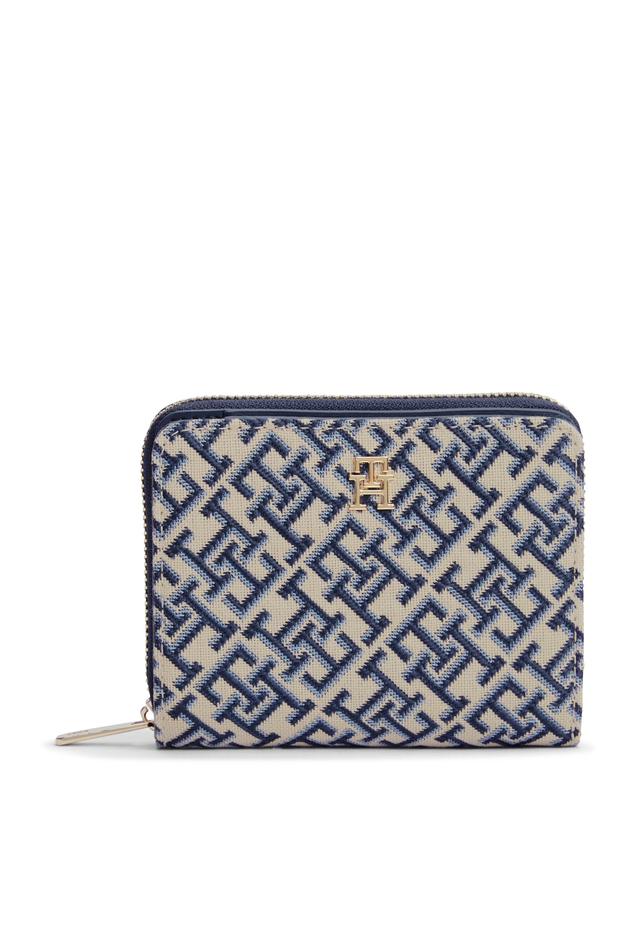 TH ICON MED ZA W/ FLAP JACQUARD - Wallet - blue