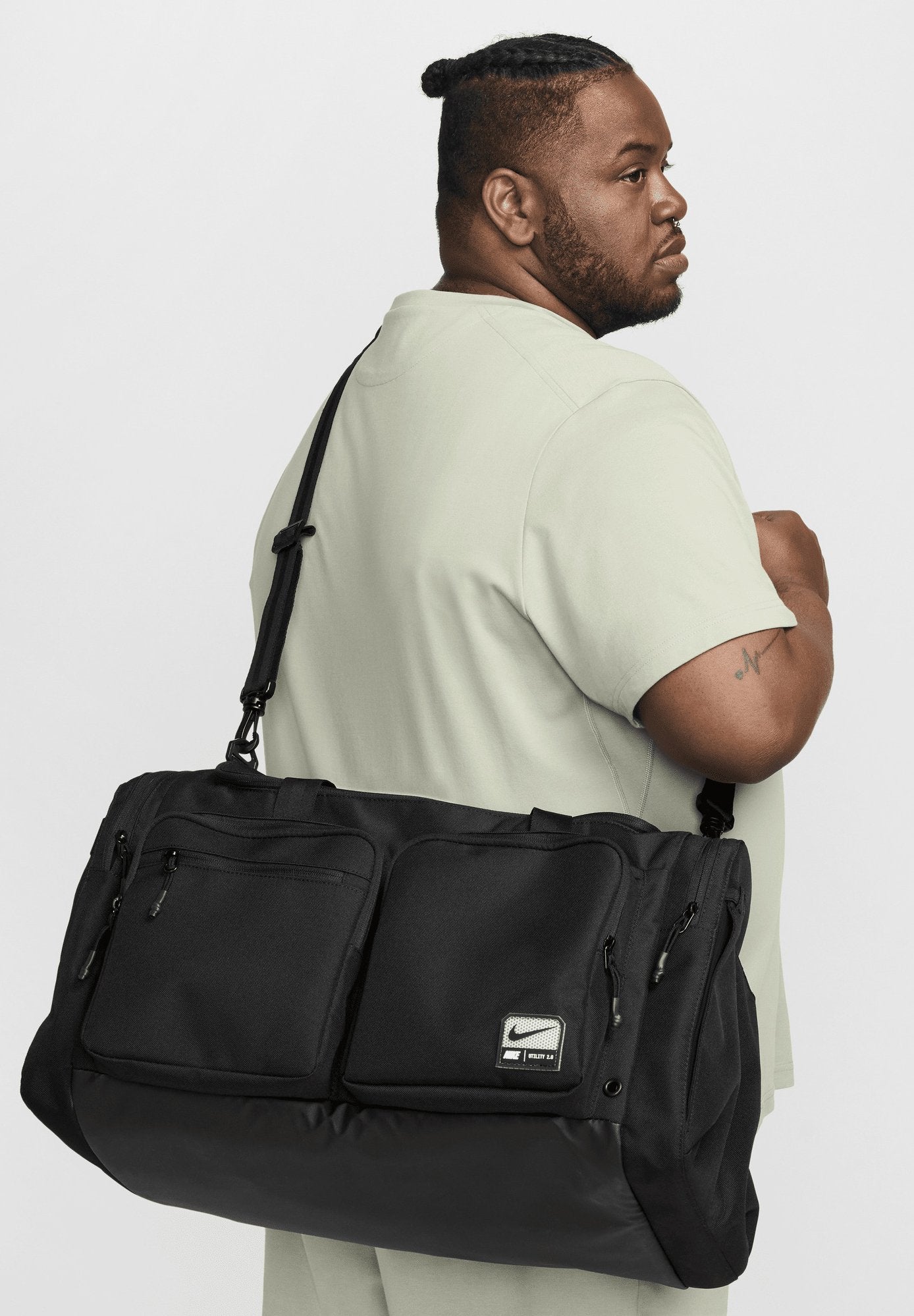 UTILITY POWER DUFF UNISEX - Sports bag - black white