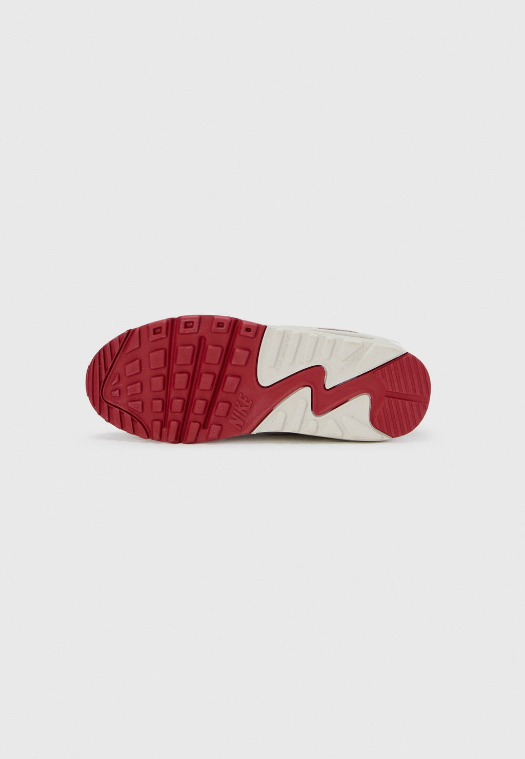 AIR MAX 90 UNISEX - Trainers - white/team crimson/light bone/summit white