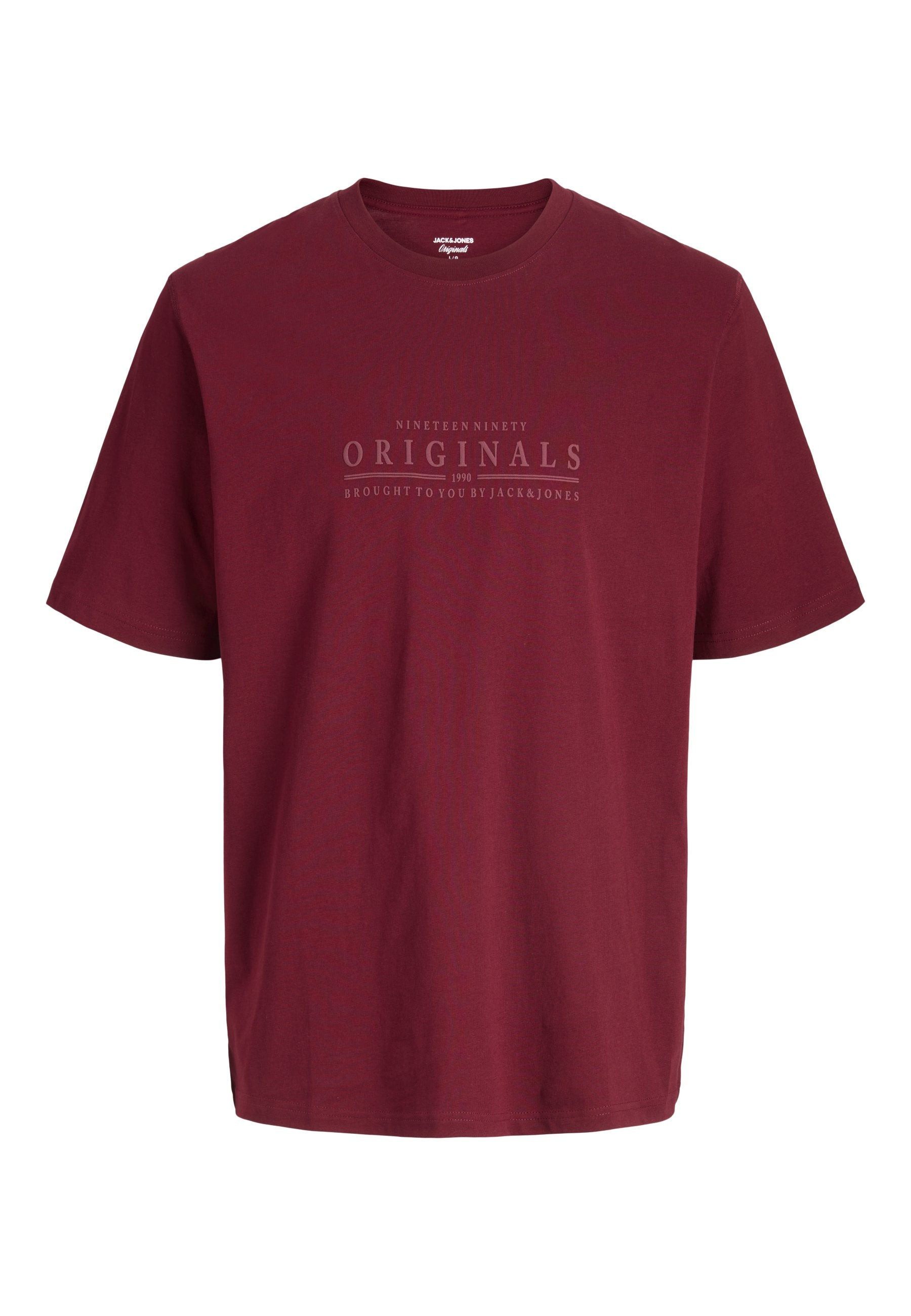 JORCATSKILLS MINIMAL TEE CREW NECK - Basic T-shirt - cabernet
