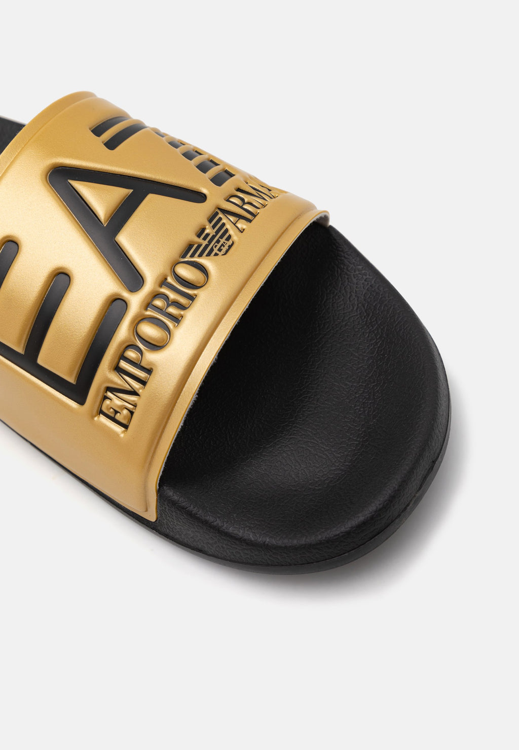 UNISEX - Pool slides - shiny gold/black