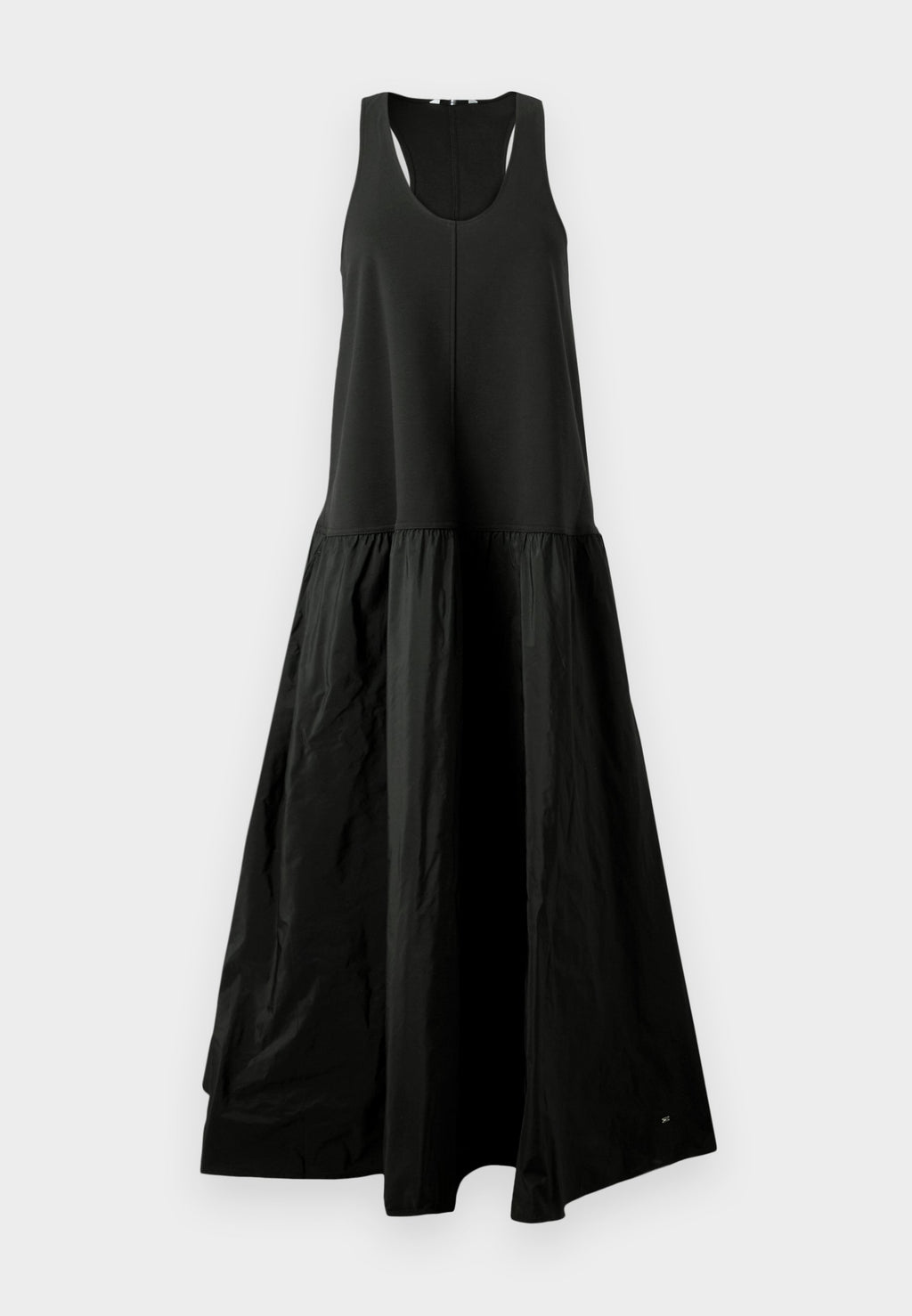 FLARED HALTER DRESS - Maxi dress - black