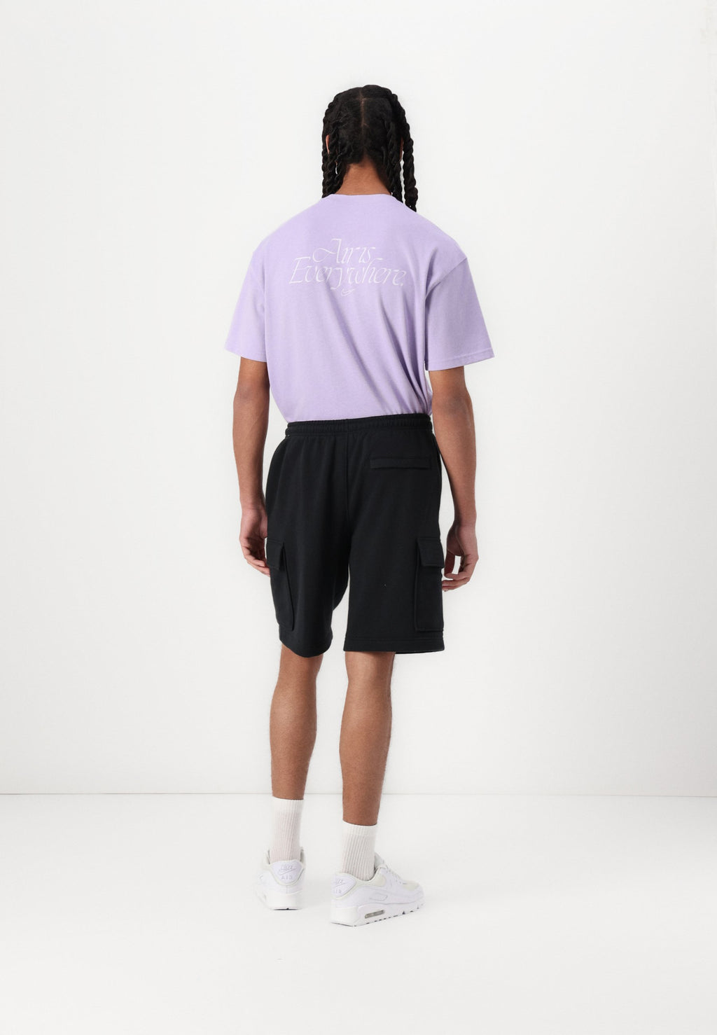 CLUB CARGO - Tracksuit bottoms - black black white