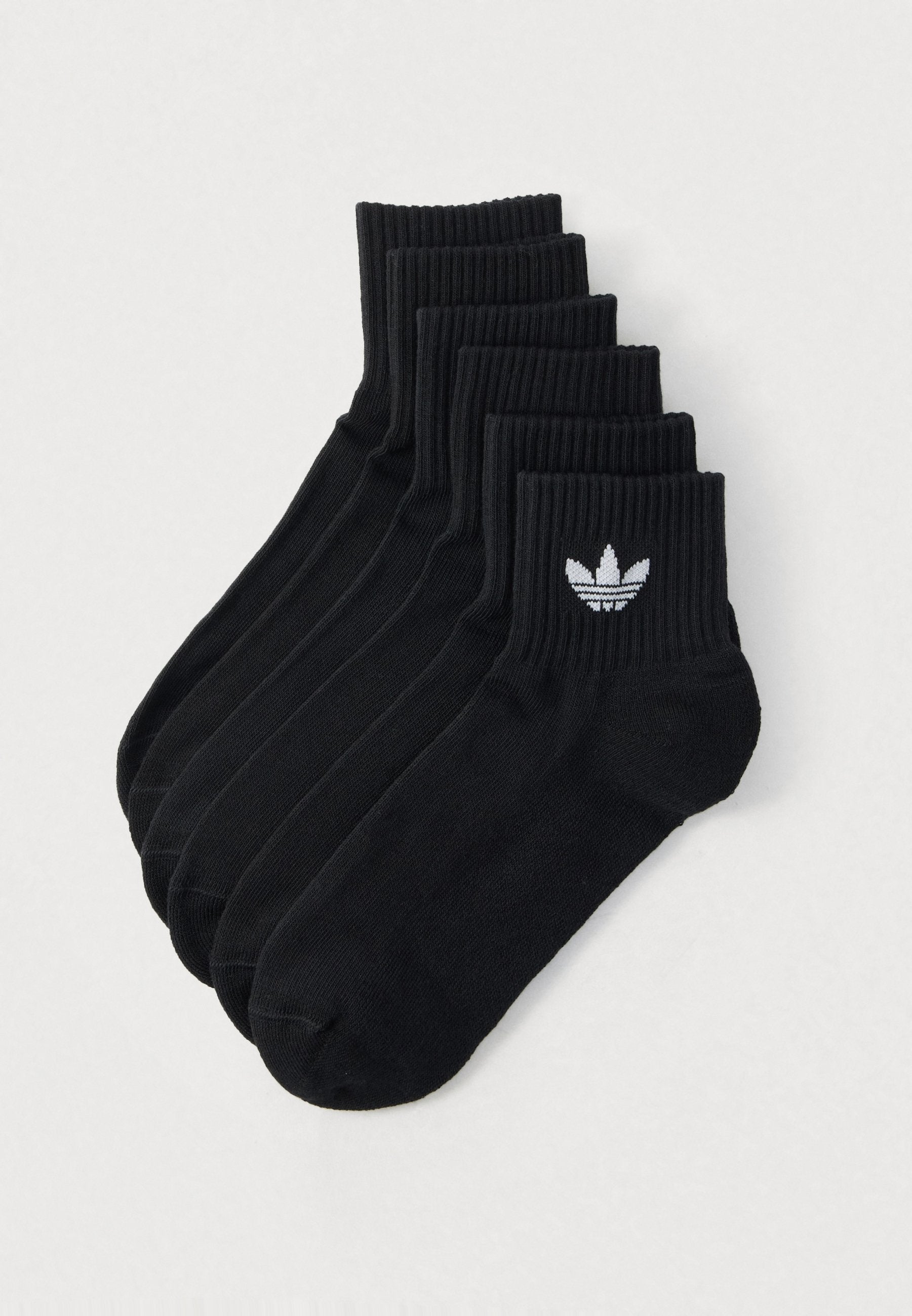 MID ANKLE SCK 6 PACK UNISEX - Socks - black