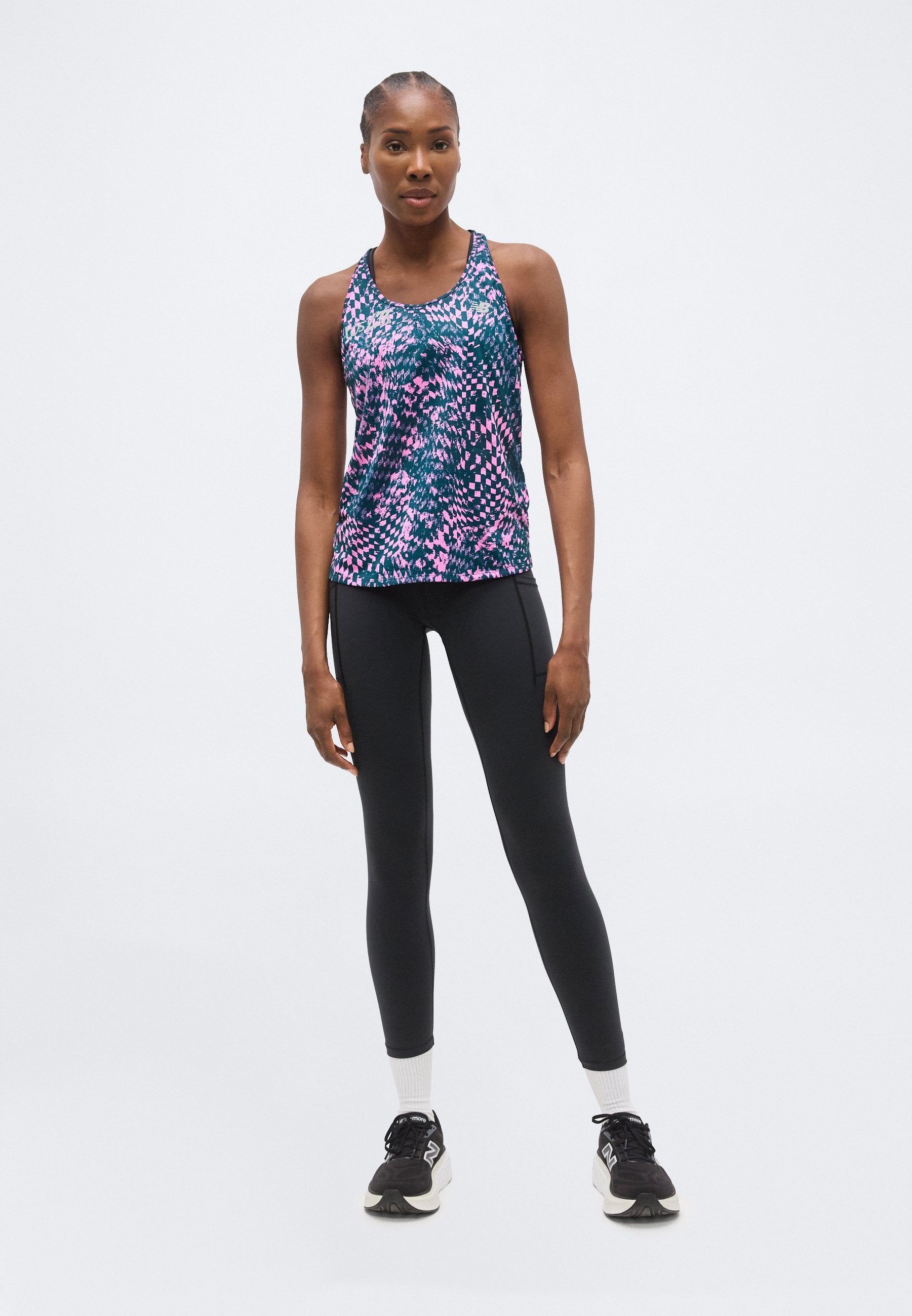 LONDON EDITION ATHLETICS PRINTED TANK - Top - pink heat