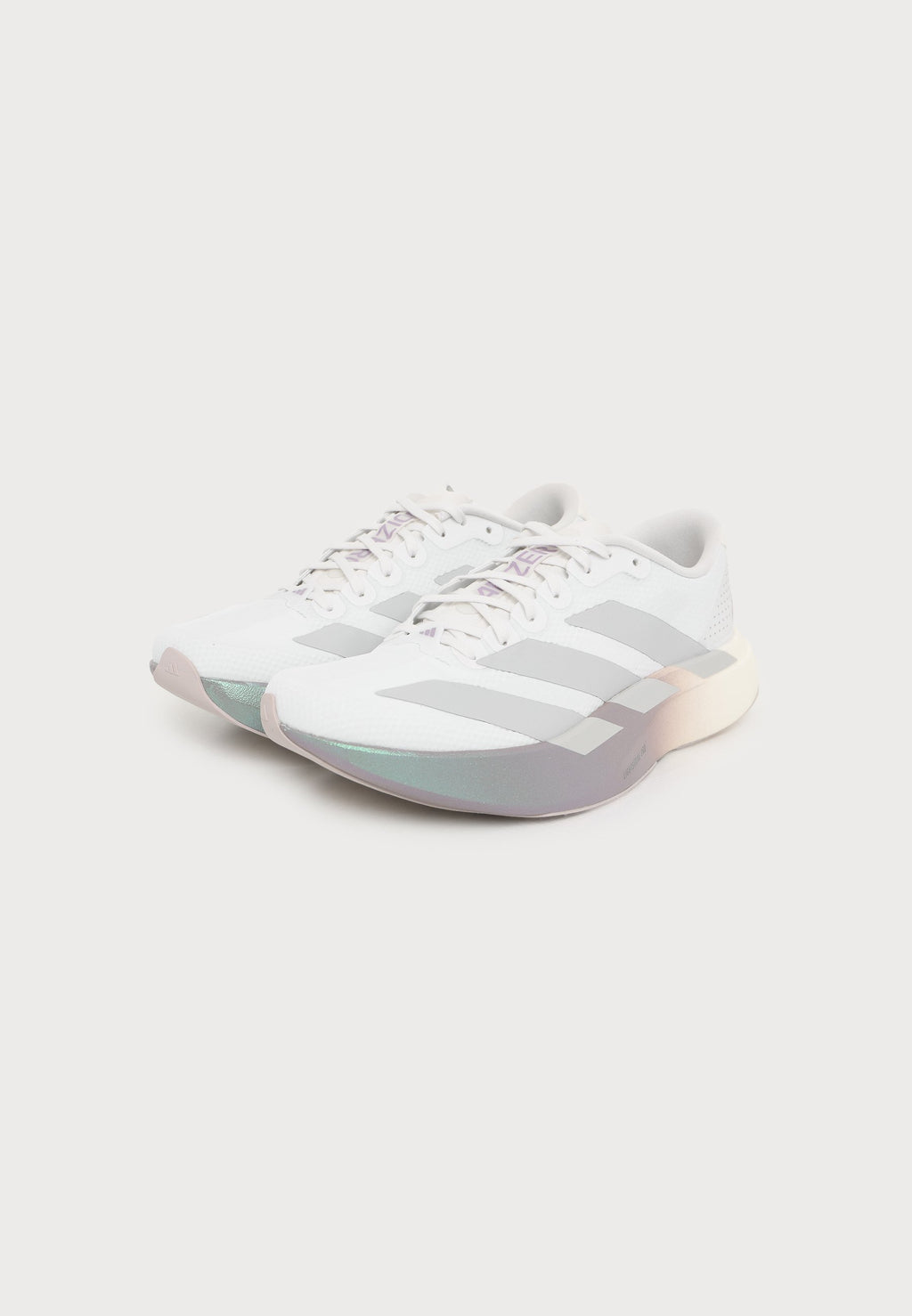 Walking shoes - crystal white/grey two/matt purple met
