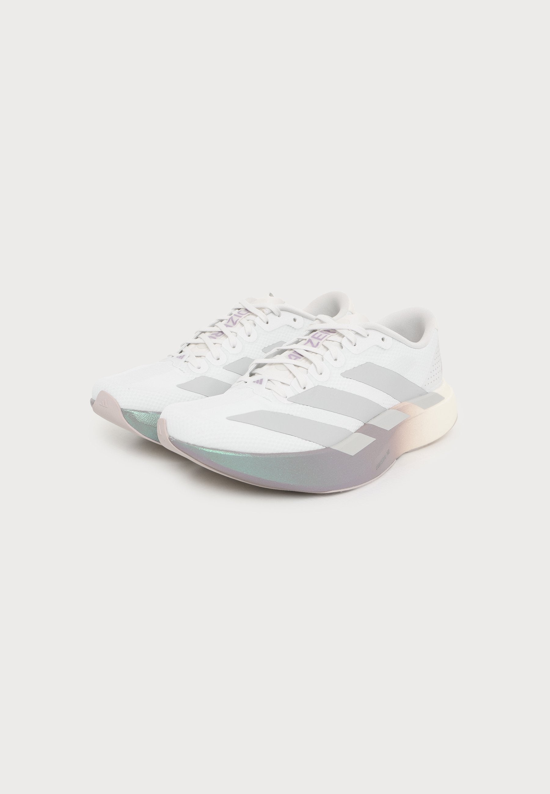 Walking shoes - crystal white/grey two/matt purple met