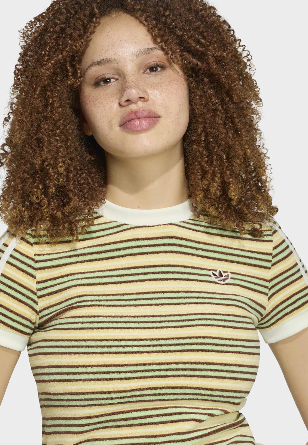 SUMMER GLOW SLIM STRIPED - T-shirt imprimé - multicolore/jaune clair