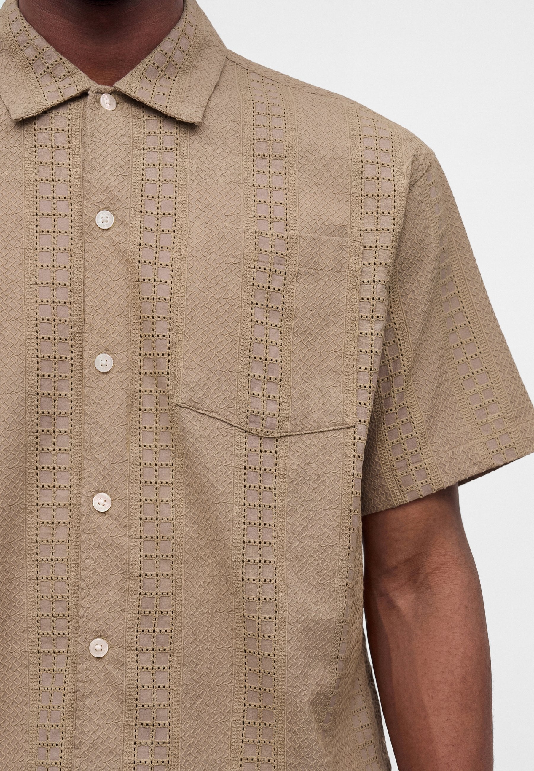 JORMENTON OPEN SHIRT - Shirt - vintage khaki