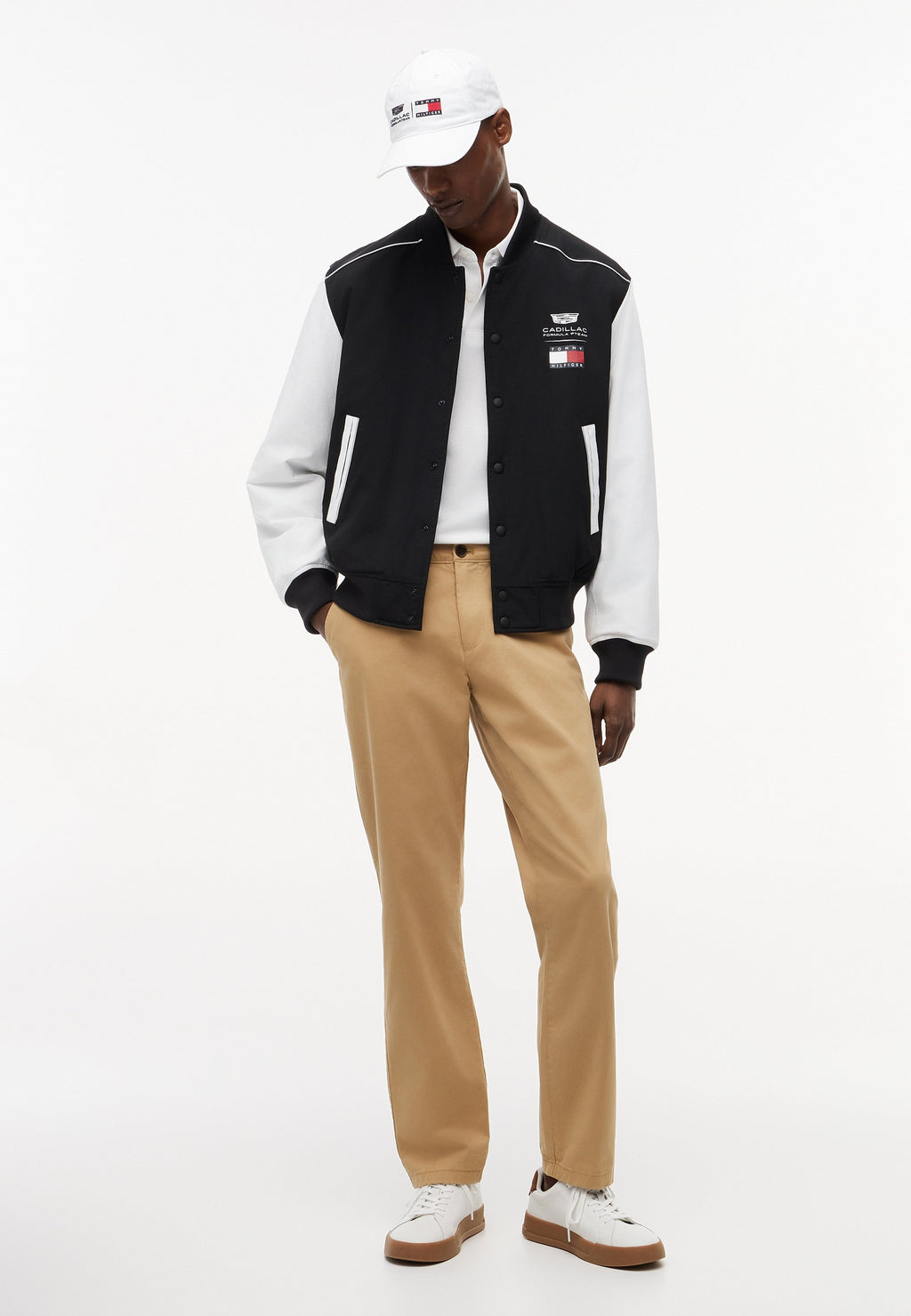 TH X CADILLAC FORMULA 1 TEAM BOMBER JACKET UNISEX - Bomber Jacket - black/white