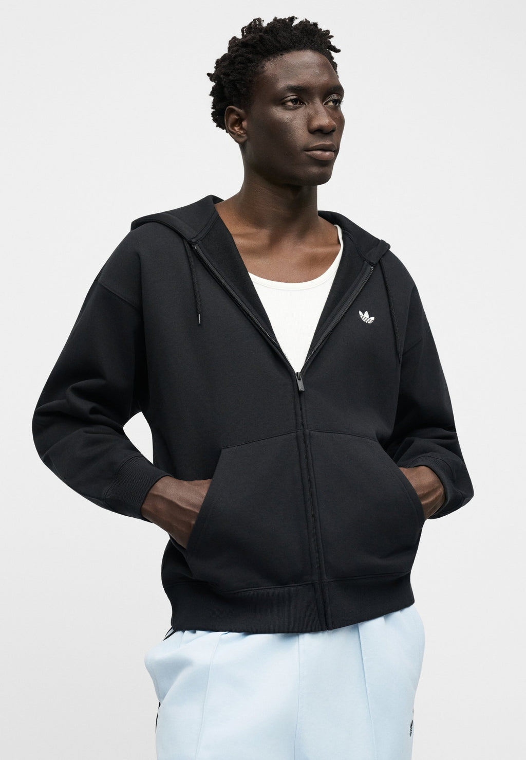 Zip-up sweatshirt - black