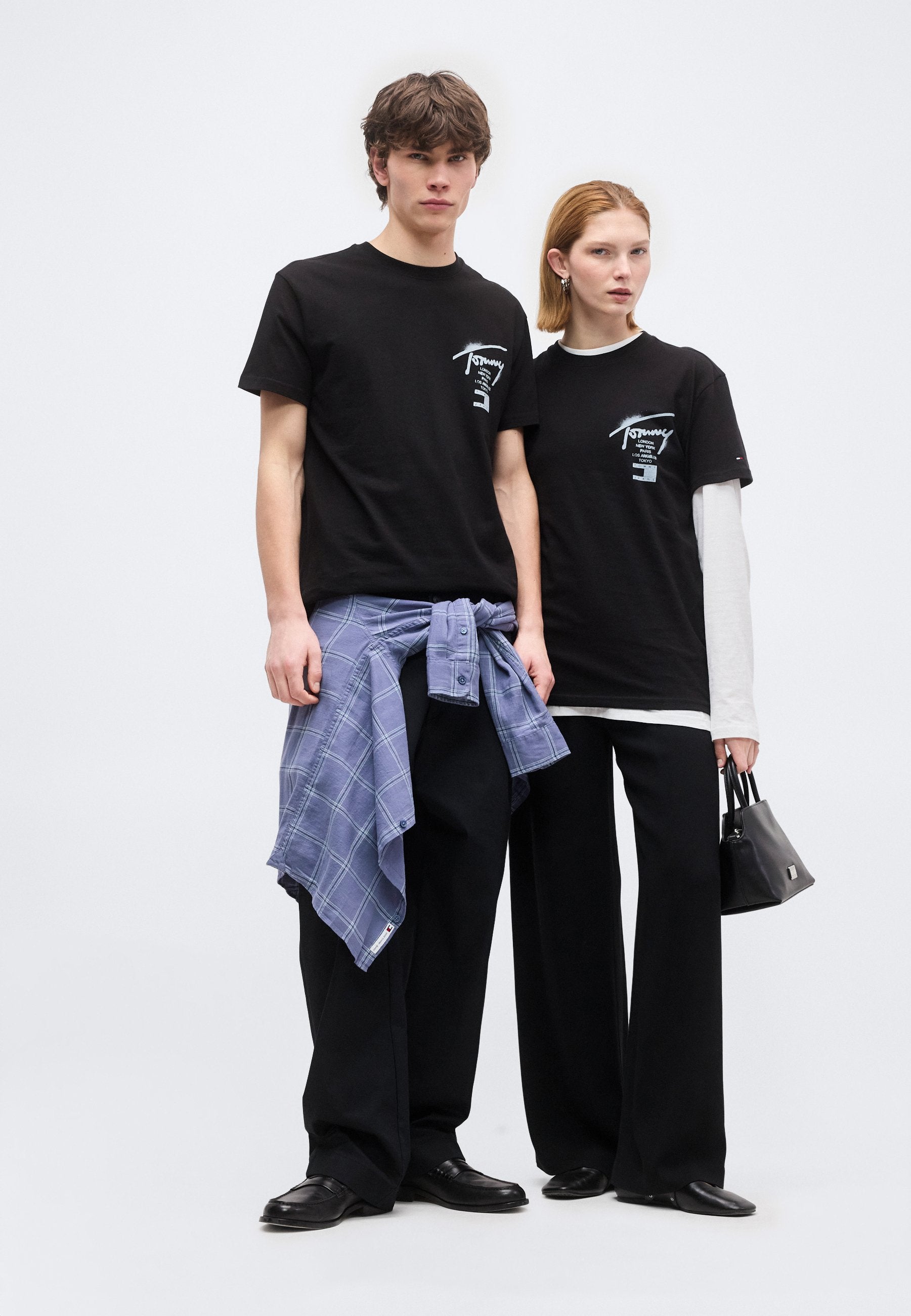 SIGNATURE BACK LOGO JERSEY T-SHIRT - Print T-shirt - black
