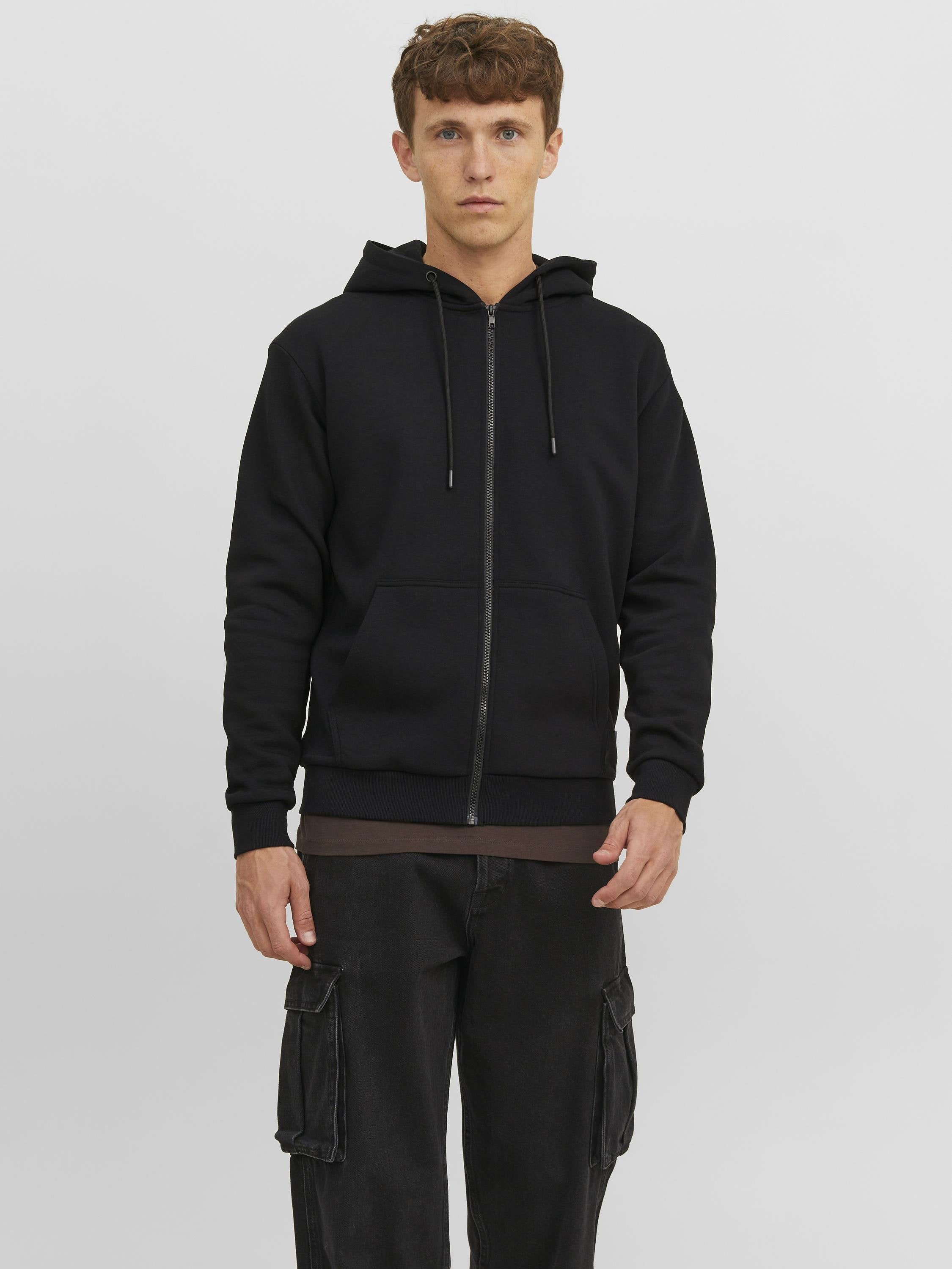 Zip Plain Zip - Zip-up sweatshirt - black