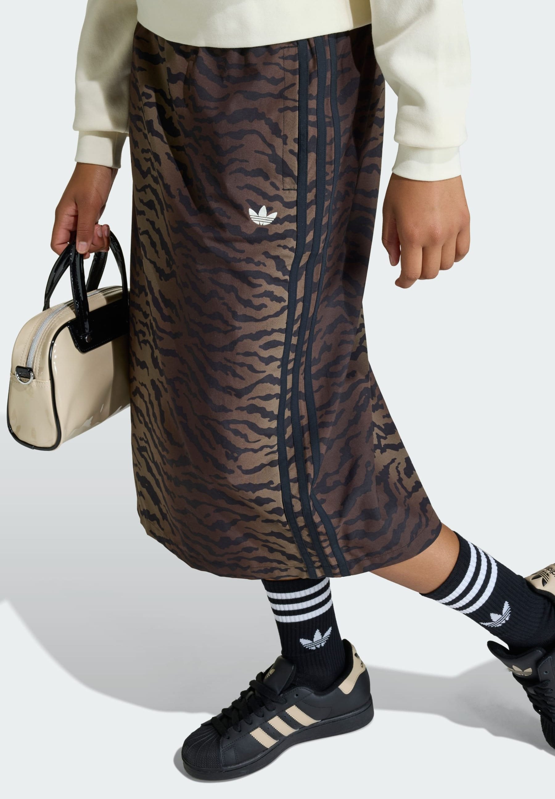 A-line skirt - night brown
