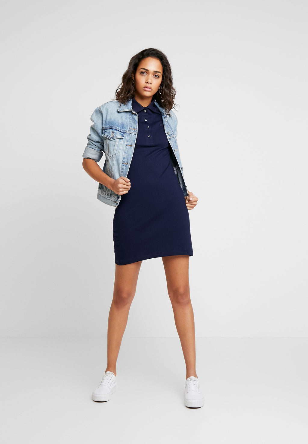 POLO DRESS - Day dress - navy blue