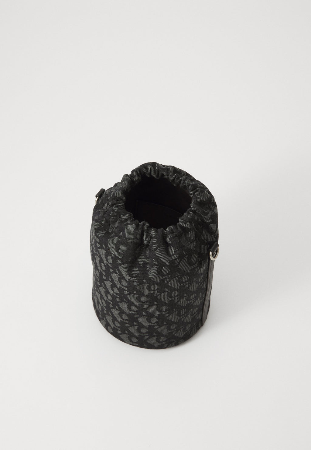 MONOGRAM BUCKET BAG - Cross body bag - black