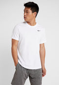 TEE CREW SOLID - Sports T-shirt - white/black